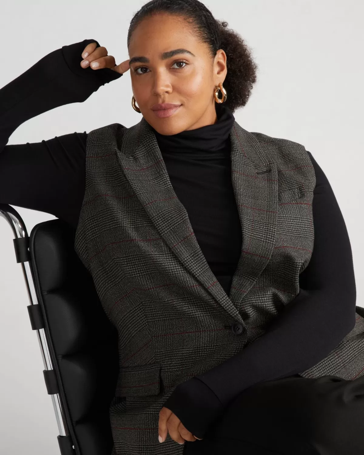 Annie Tailored Wool Vest>Universal Standard New