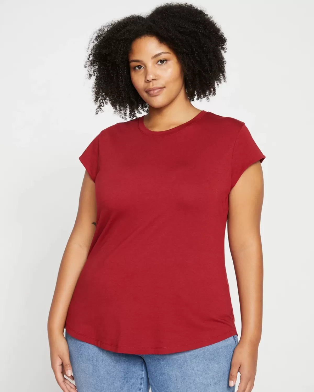 Ashley Cap Sleeve Tee>Universal Standard Outlet