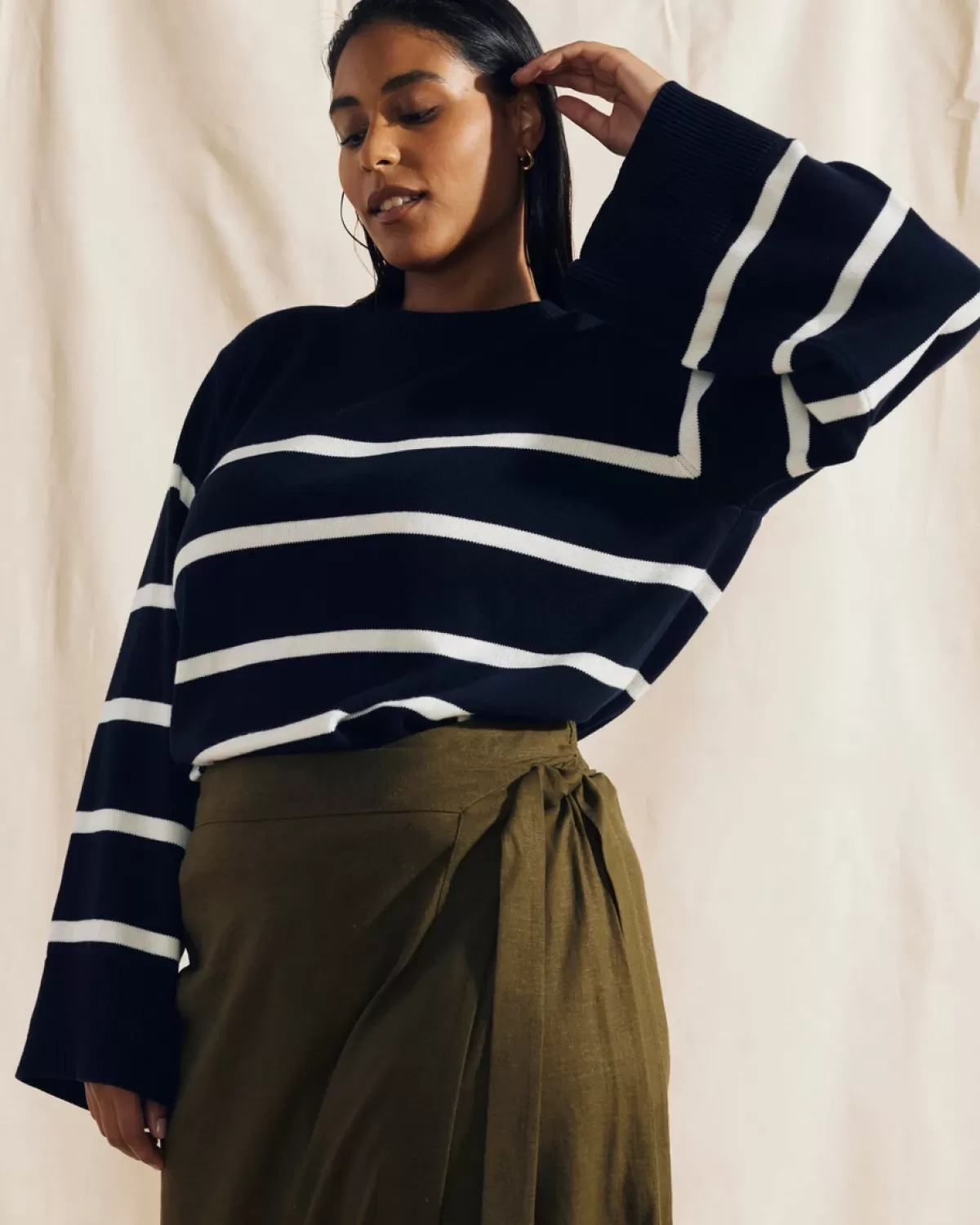 Bardot Wide Sleeve Cotton Sweater>Universal Standard Cheap