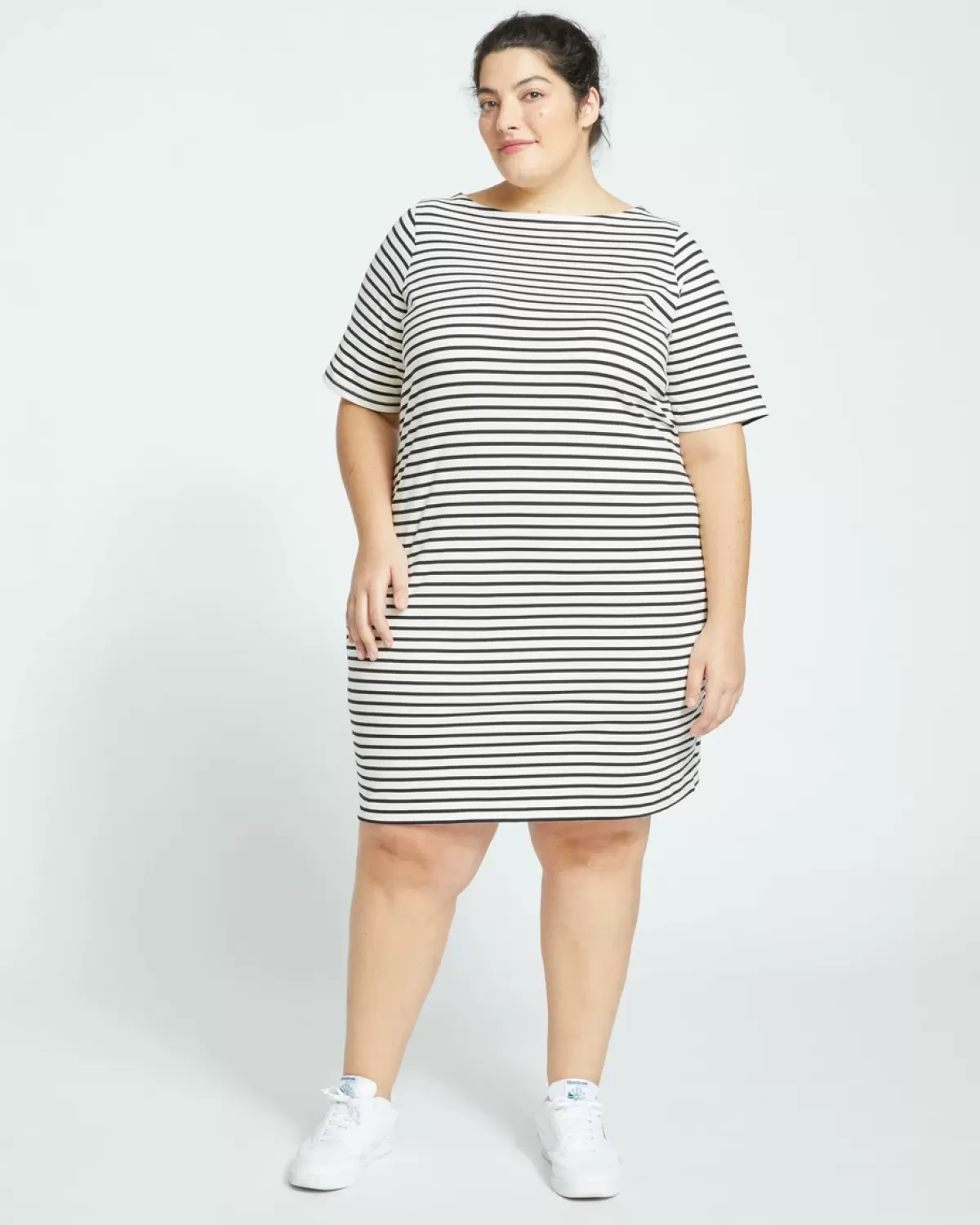 Belle Breton Stripe Jersey Dress>Universal Standard Discount