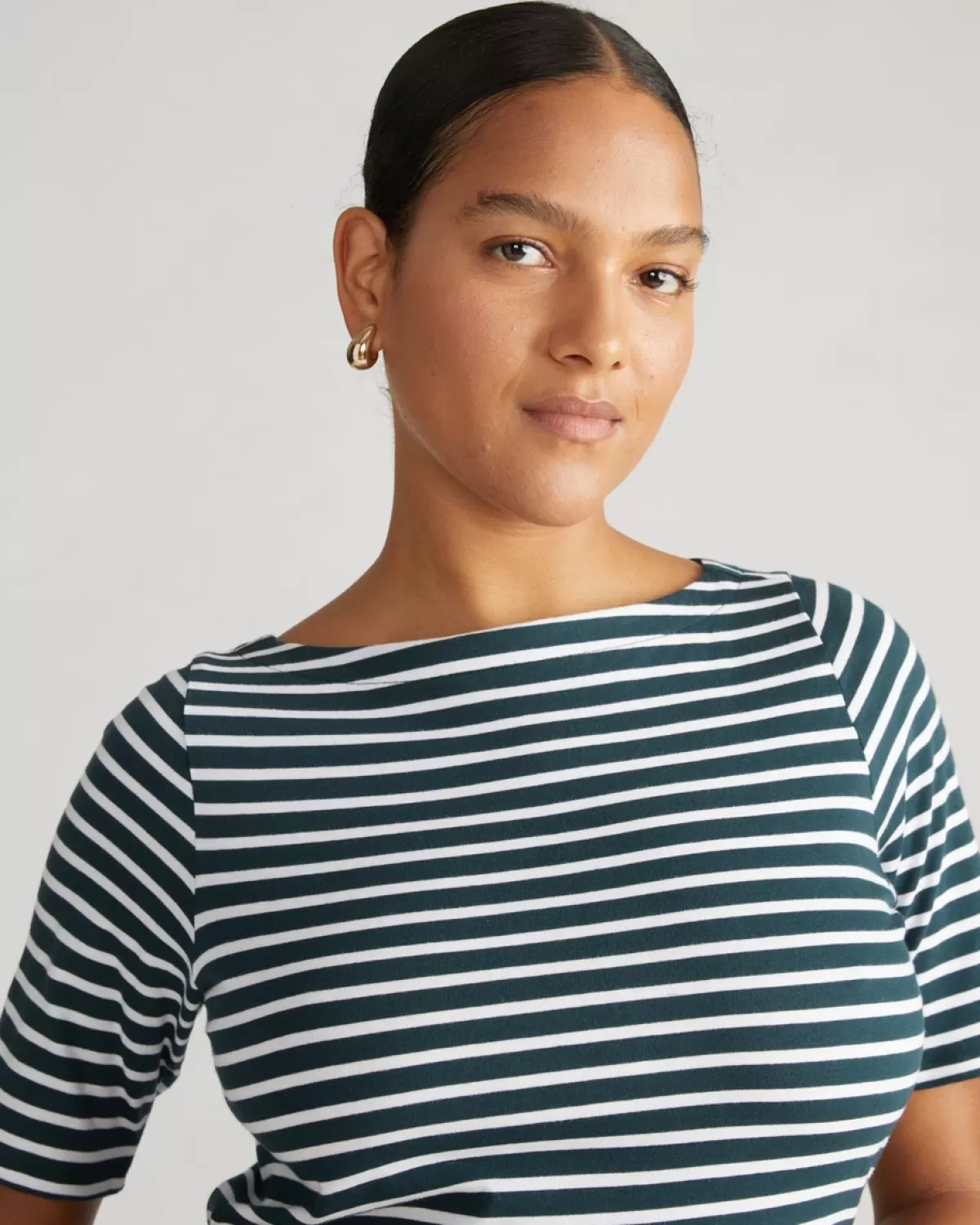 Belle Breton Stripe Jersey Dress>Universal Standard Shop