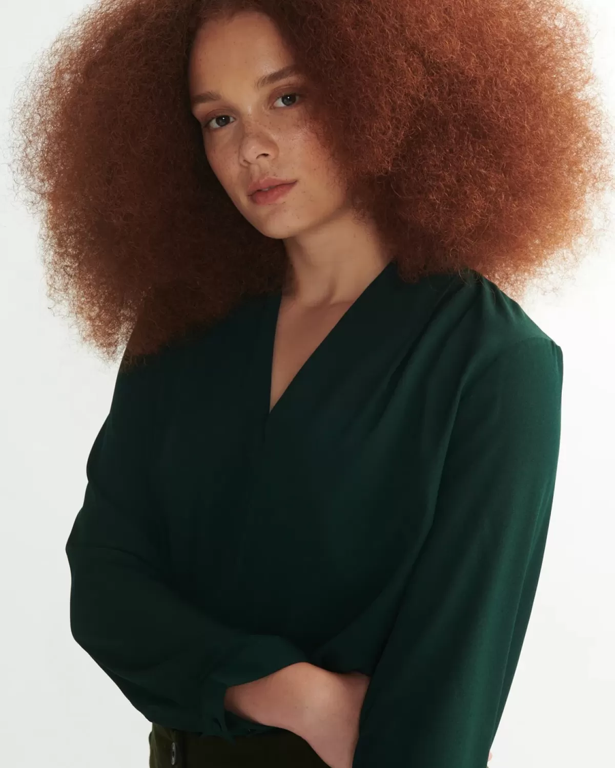 Better-Than-Silk Long Sleeve V-Neck Top>Universal Standard Fashion