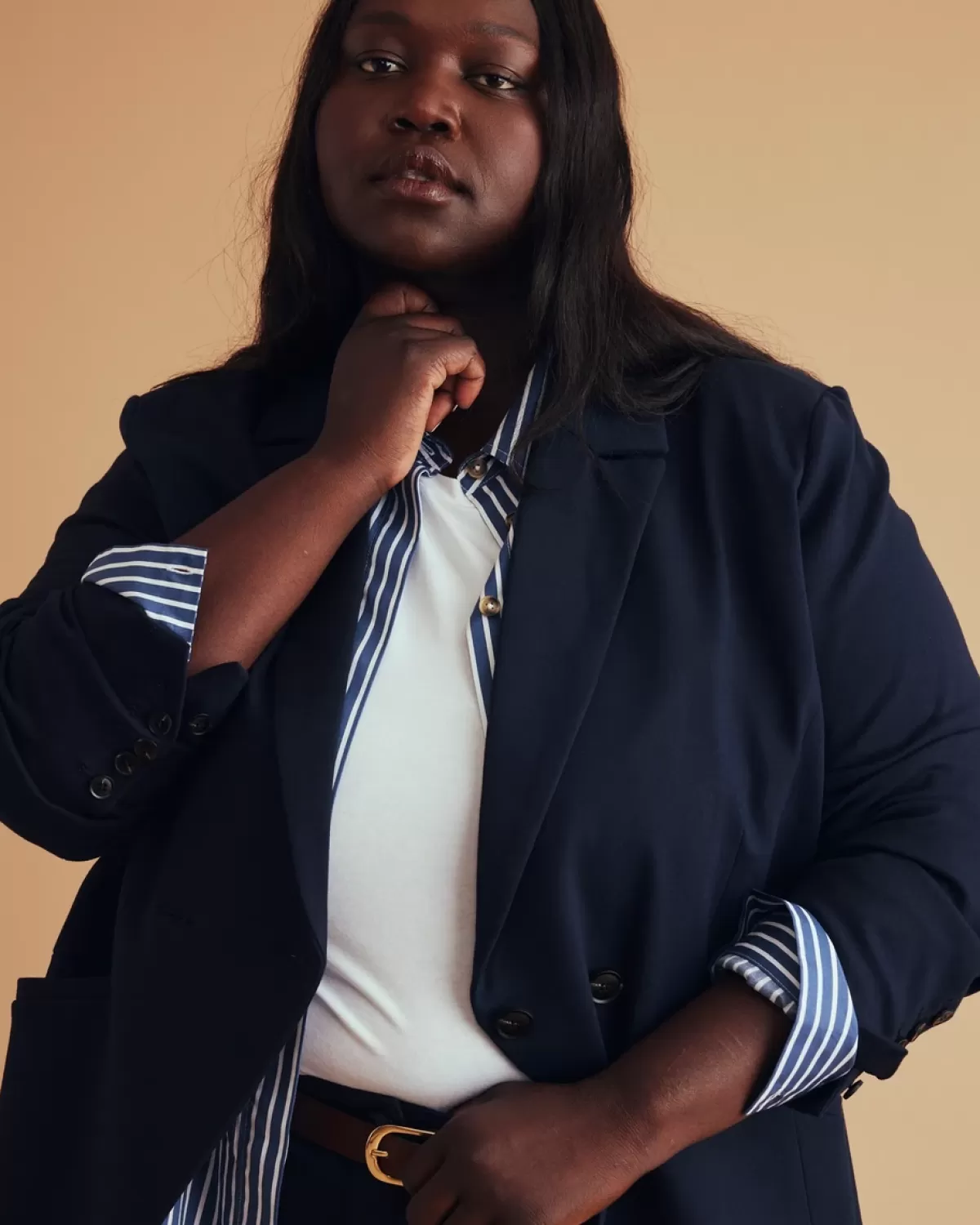 Bianca Double Breasted Ponte Blazer>Universal Standard Cheap