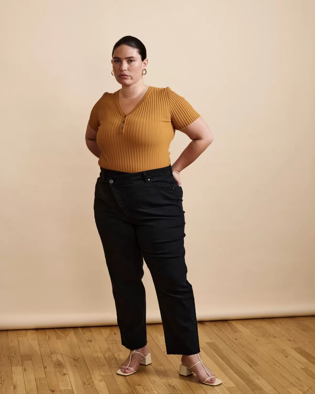 Button Front Sweater Top>Universal Standard Online