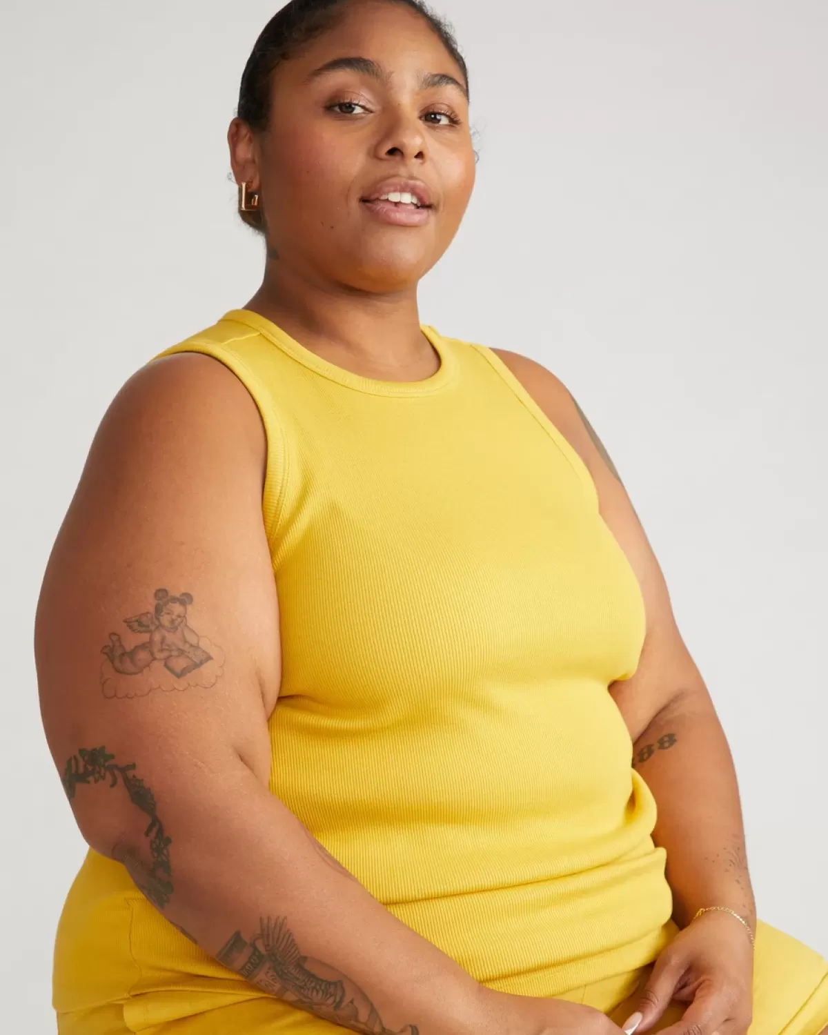 Cai High Neck Ribbed Tank>Universal Standard Store