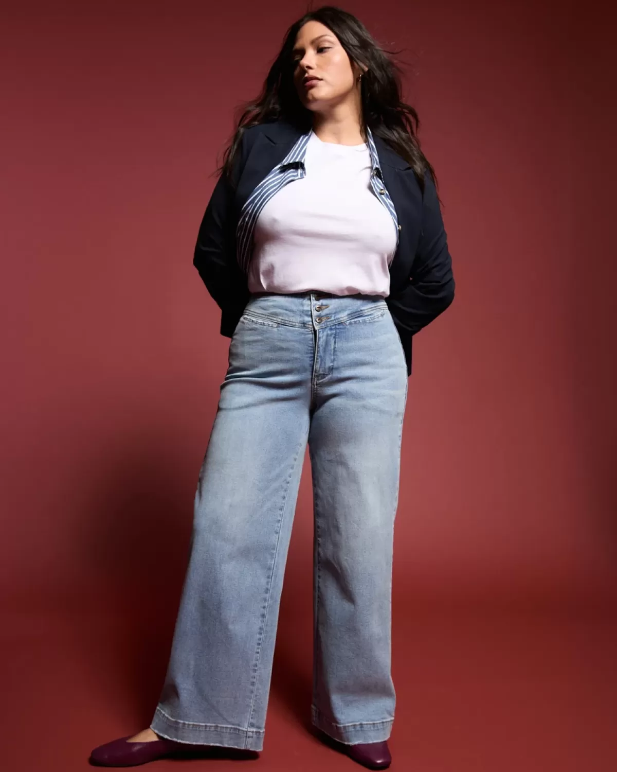 Charlie High Rise Sailor Jeans>Universal Standard Hot