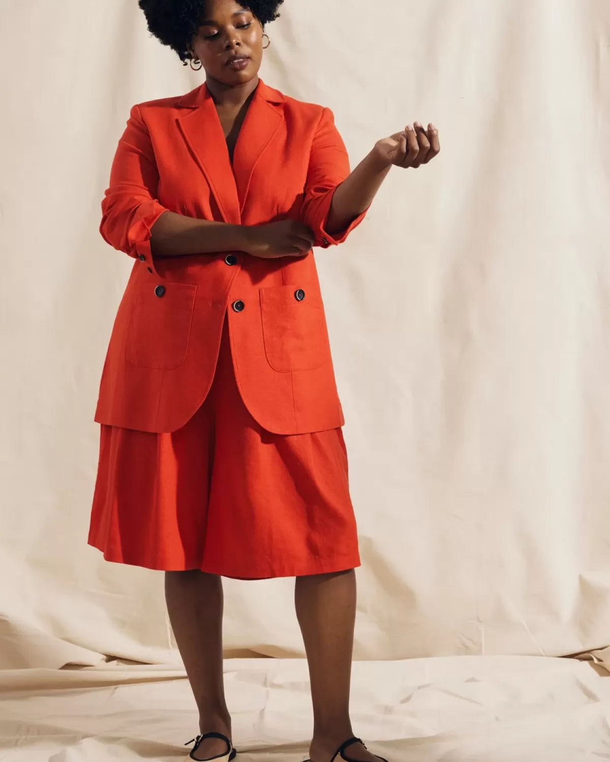 Coastal Linen Blazer>Universal Standard Sale