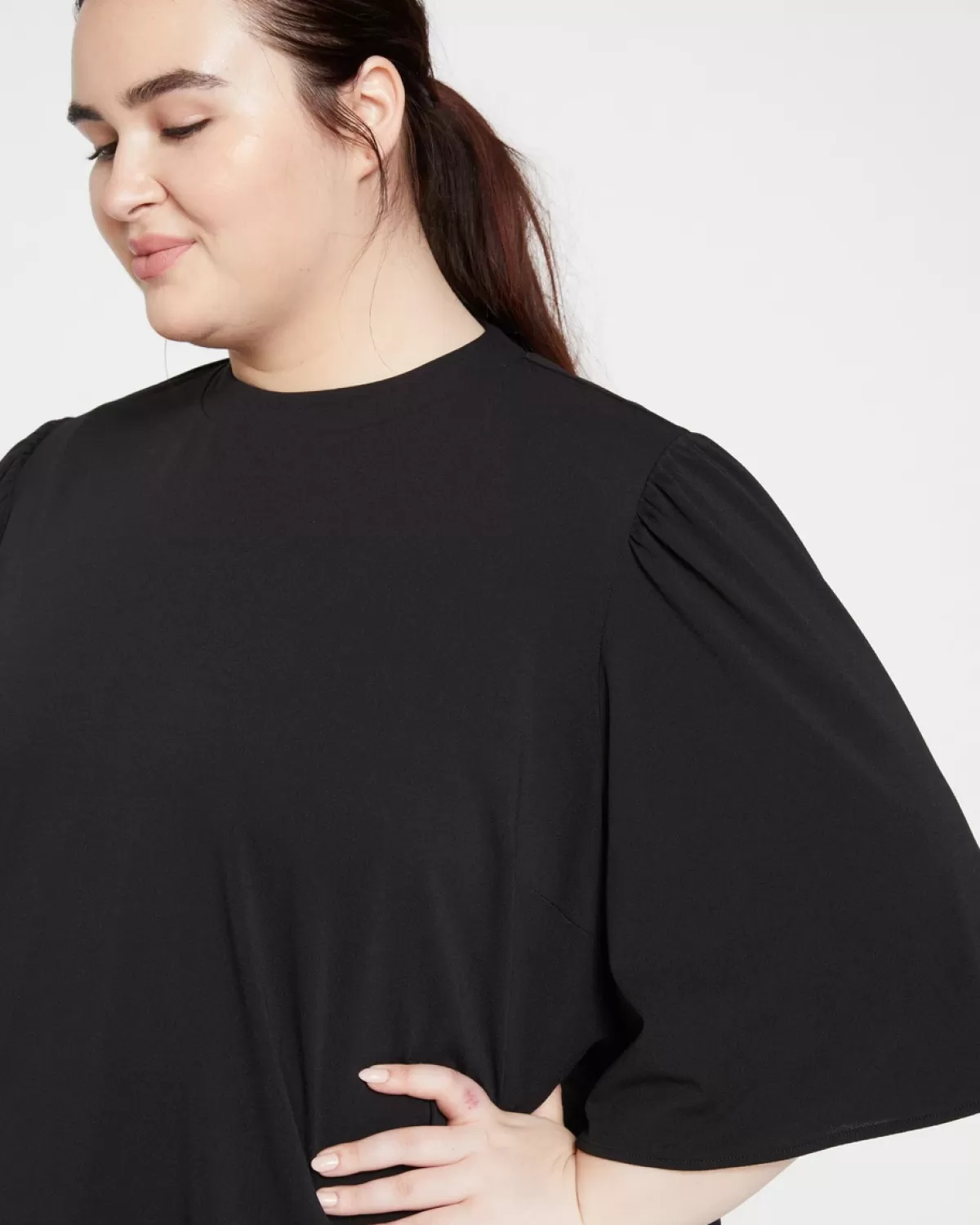 Crepe Jersey Capelet Blouse>Universal Standard Discount