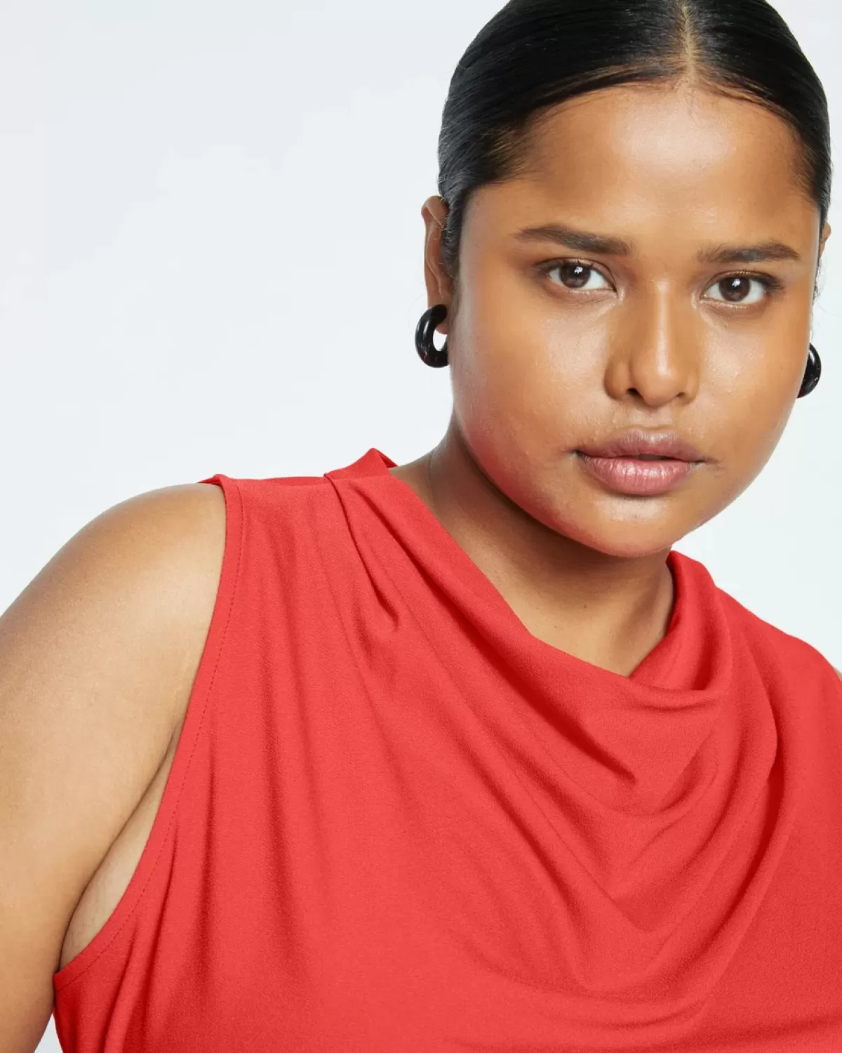 Crepe Jersey Cowl Tank Blouse>Universal Standard Clearance