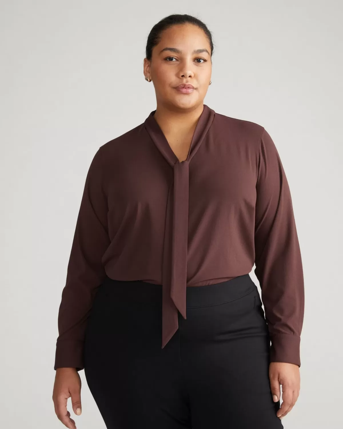 Crepe Jersey Long Sleeve Tess Blouse>Universal Standard Discount