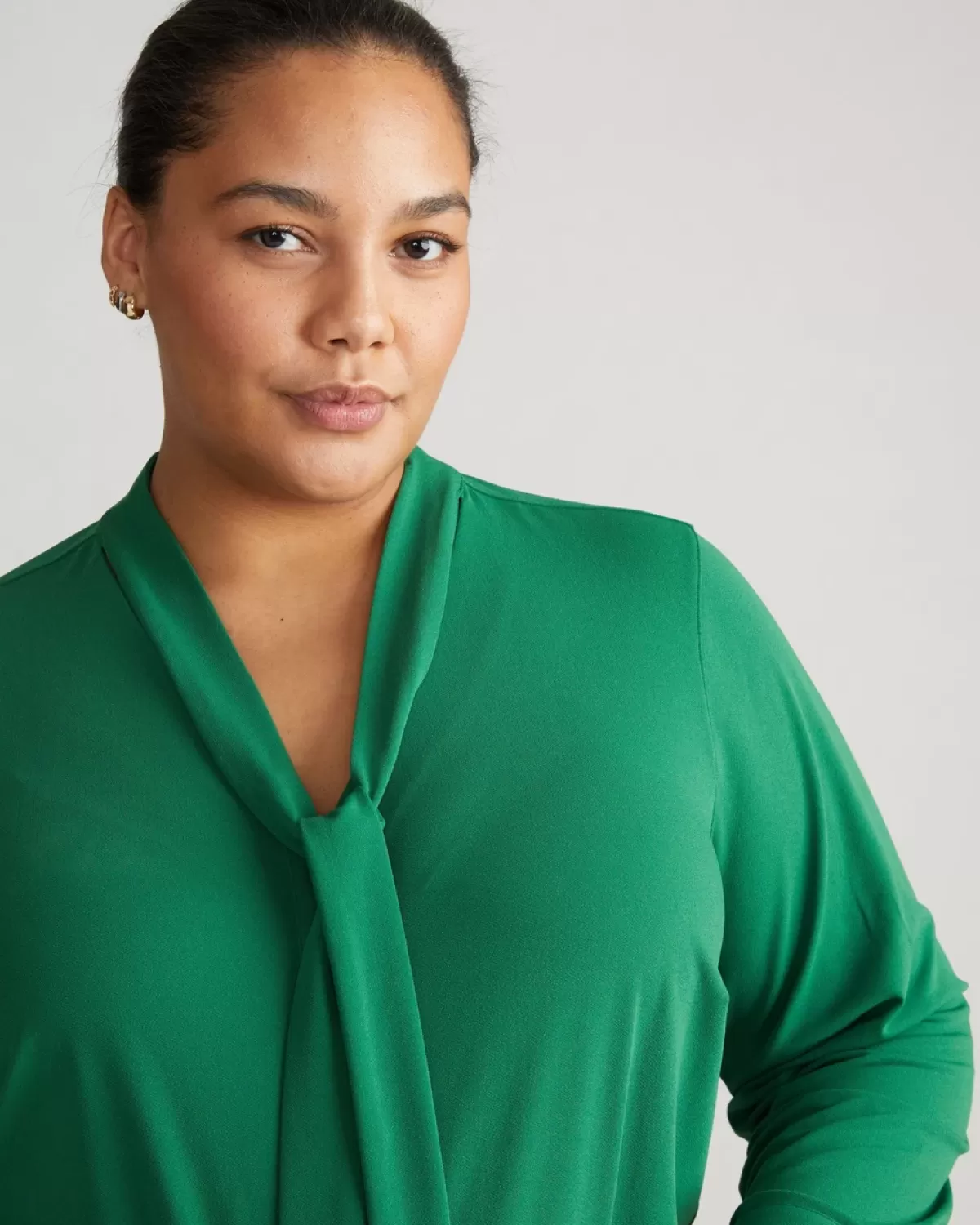 Crepe Jersey Long Sleeve Tess Blouse>Universal Standard Clearance