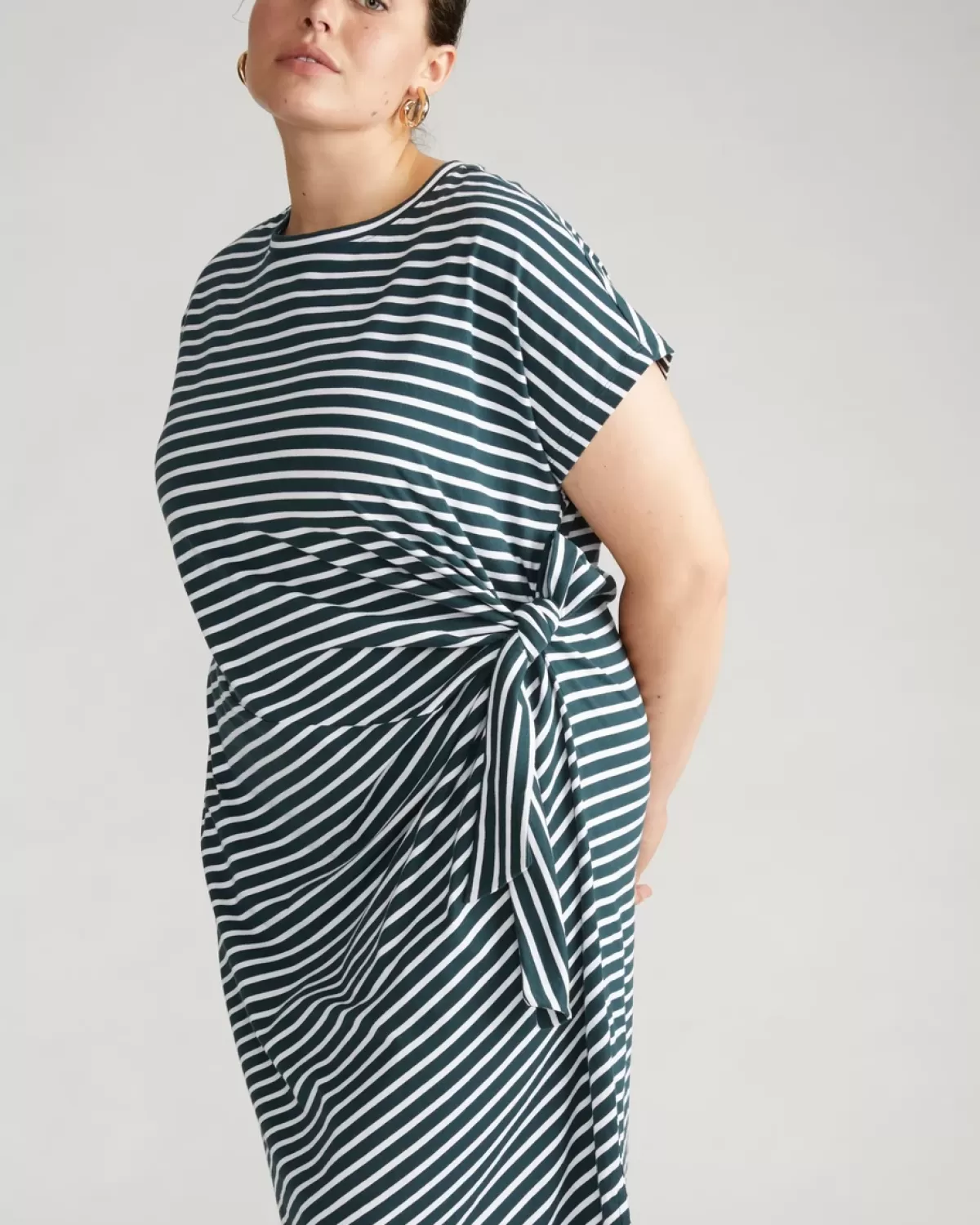 Crescent Breton Stripe Knot Dress>Universal Standard Discount