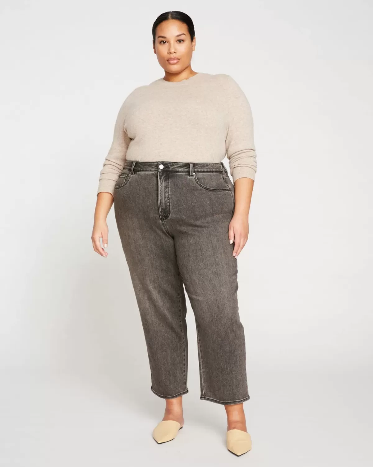 Donna High Rise Curve Straight Leg Jeans 27 Inch>Universal Standard Outlet