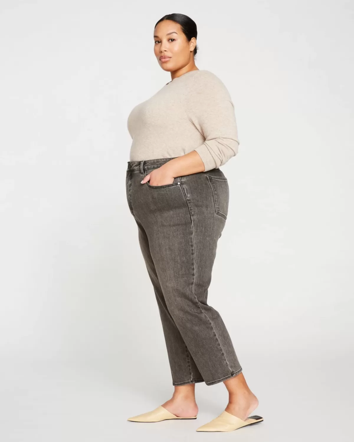Donna High Rise Curve Straight Leg Jeans 27 Inch>Universal Standard Outlet