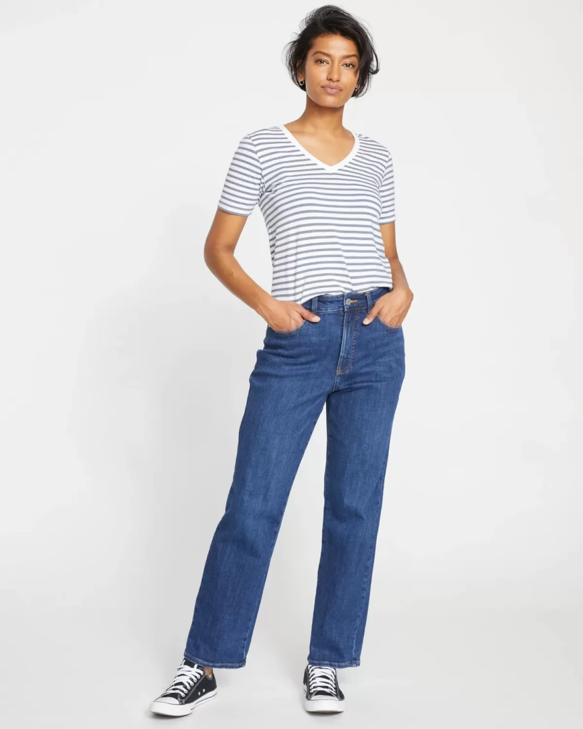 Donna High Rise Curve Straight Leg Jeans 32 Inch>Universal Standard Discount