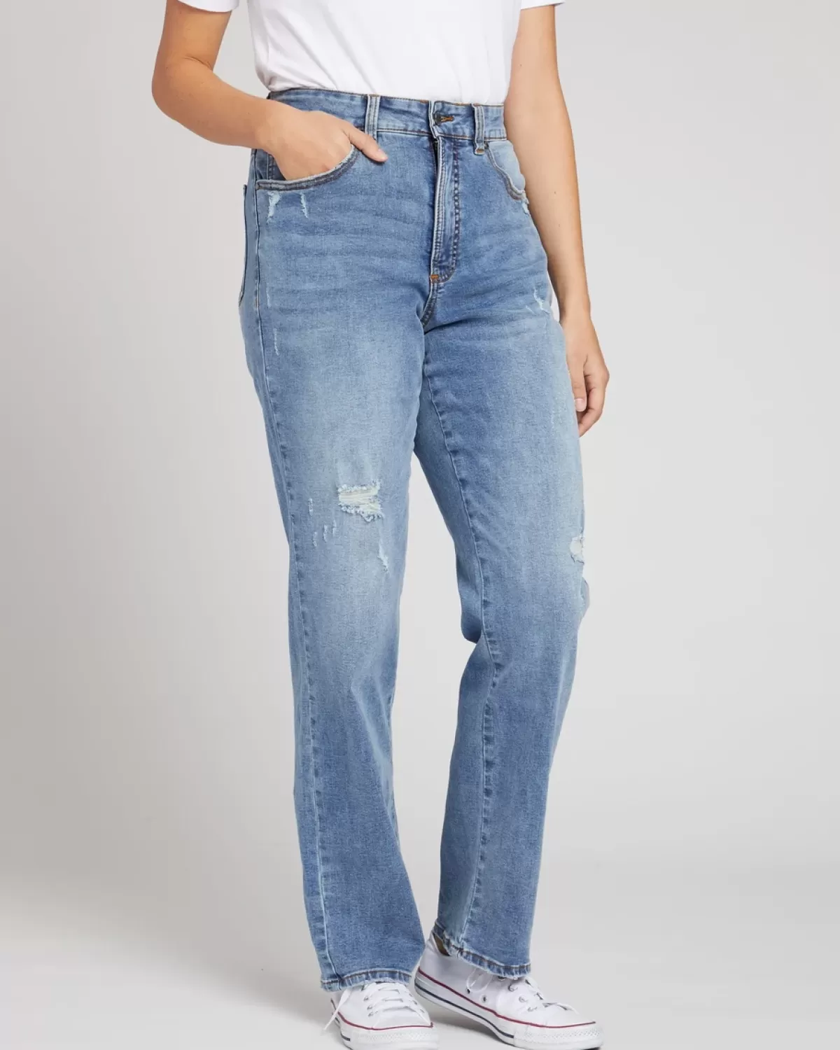 Donna High Rise Curve Straight Leg Jeans 32 Inch>Universal Standard Best
