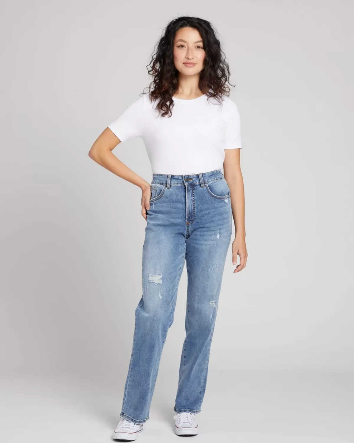 Donna High Rise Curve Straight Leg Jeans 32 Inch>Universal Standard Best