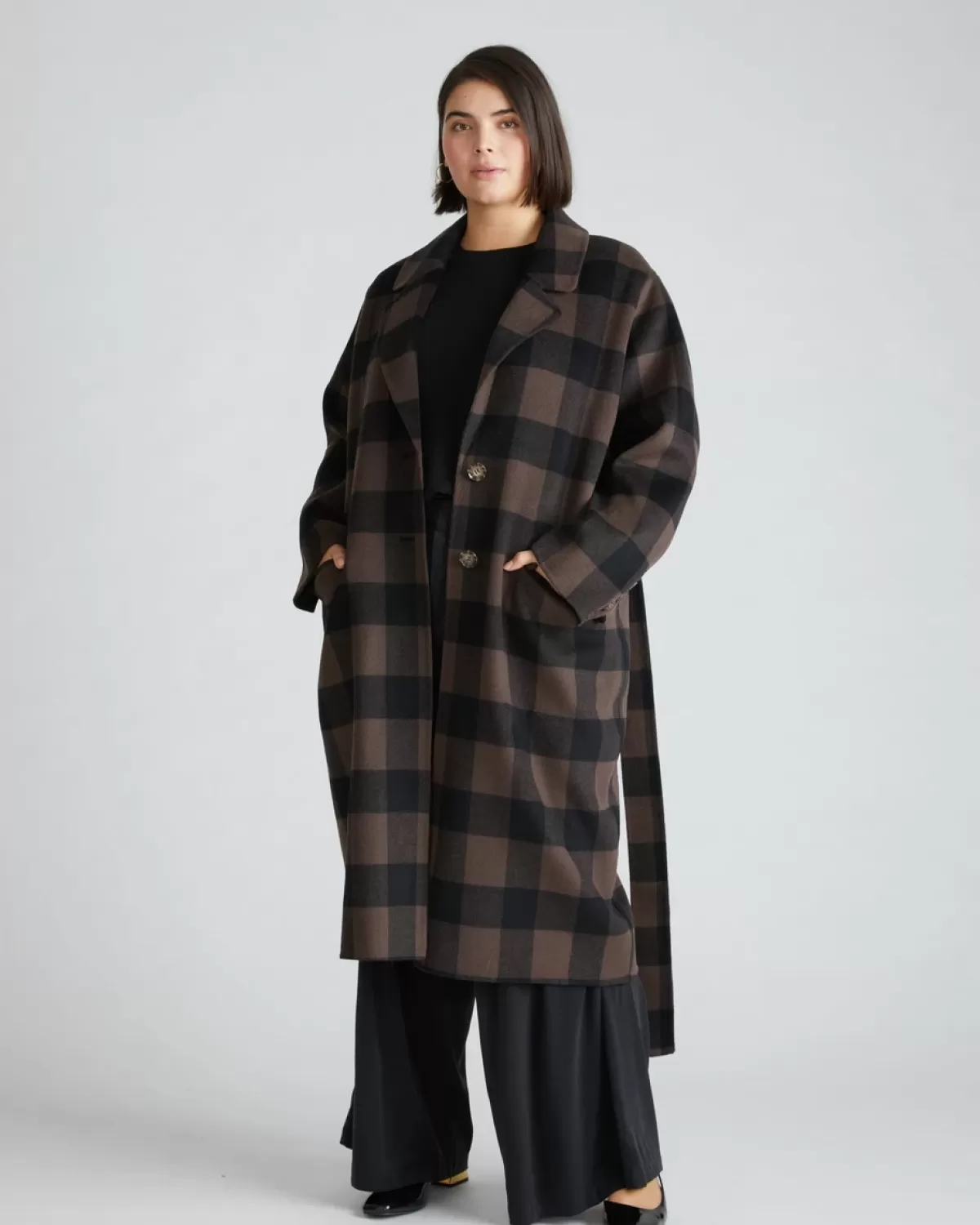 Double Face Luxe Coat>Universal Standard Clearance