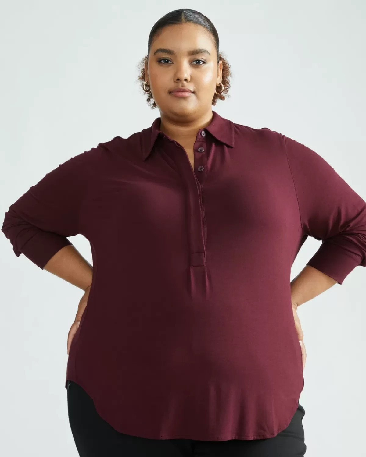 Elbe Popover Liquid Jersey Shirt Classic Fit>Universal Standard Store