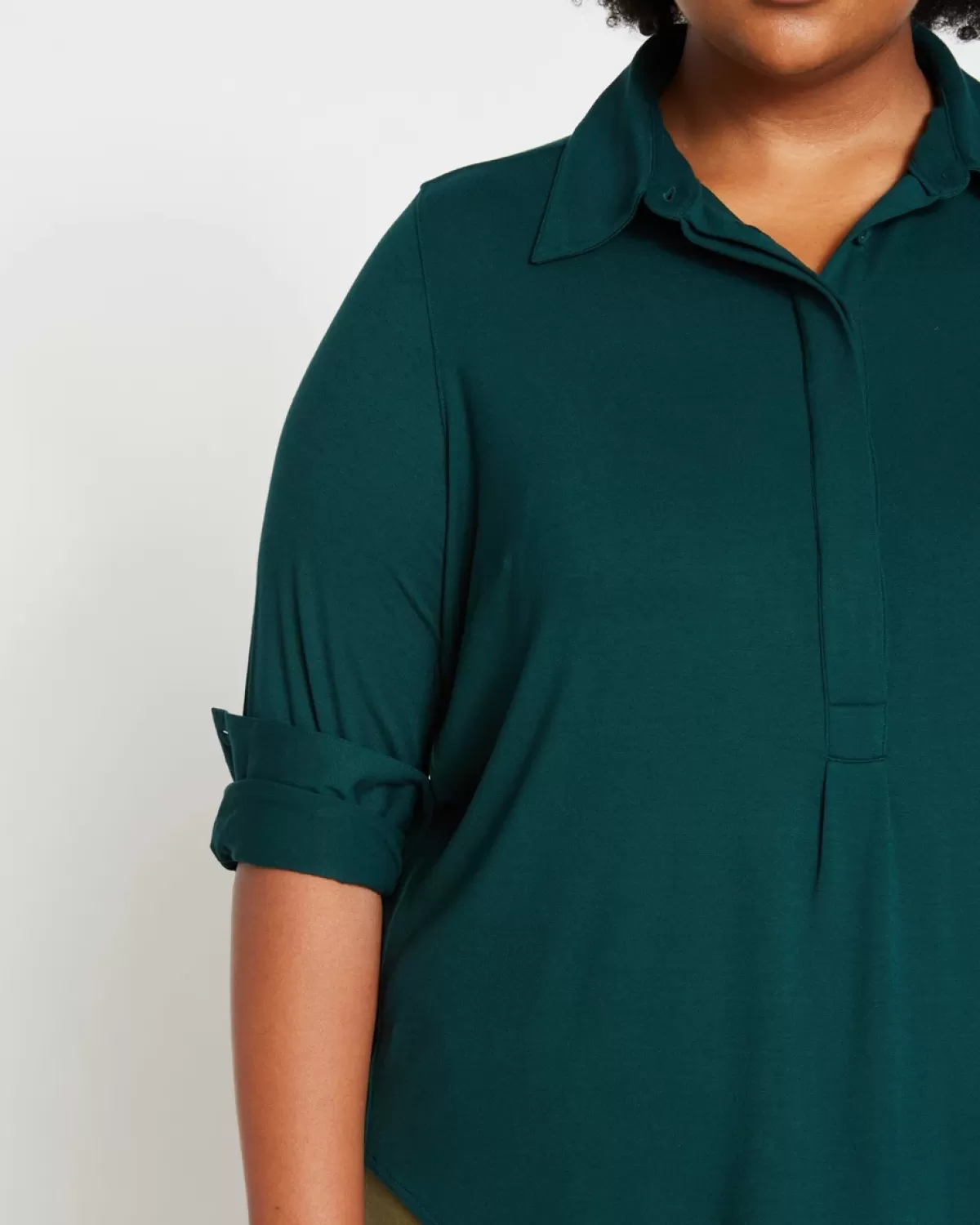 Elbe Popover Liquid Jersey Shirt Classic Fit>Universal Standard Outlet