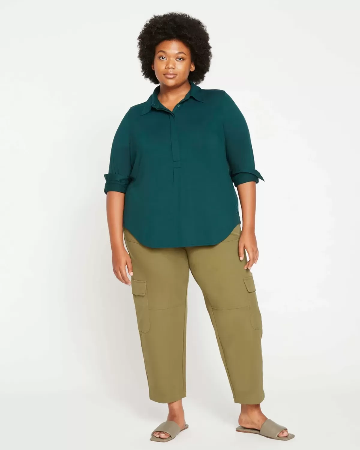 Elbe Popover Liquid Jersey Shirt Classic Fit>Universal Standard Outlet