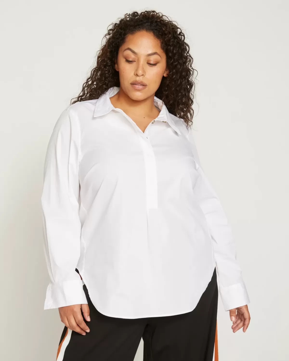 Elbe Popover Stretch Poplin Shirt Classic Fit>Universal Standard Flash Sale