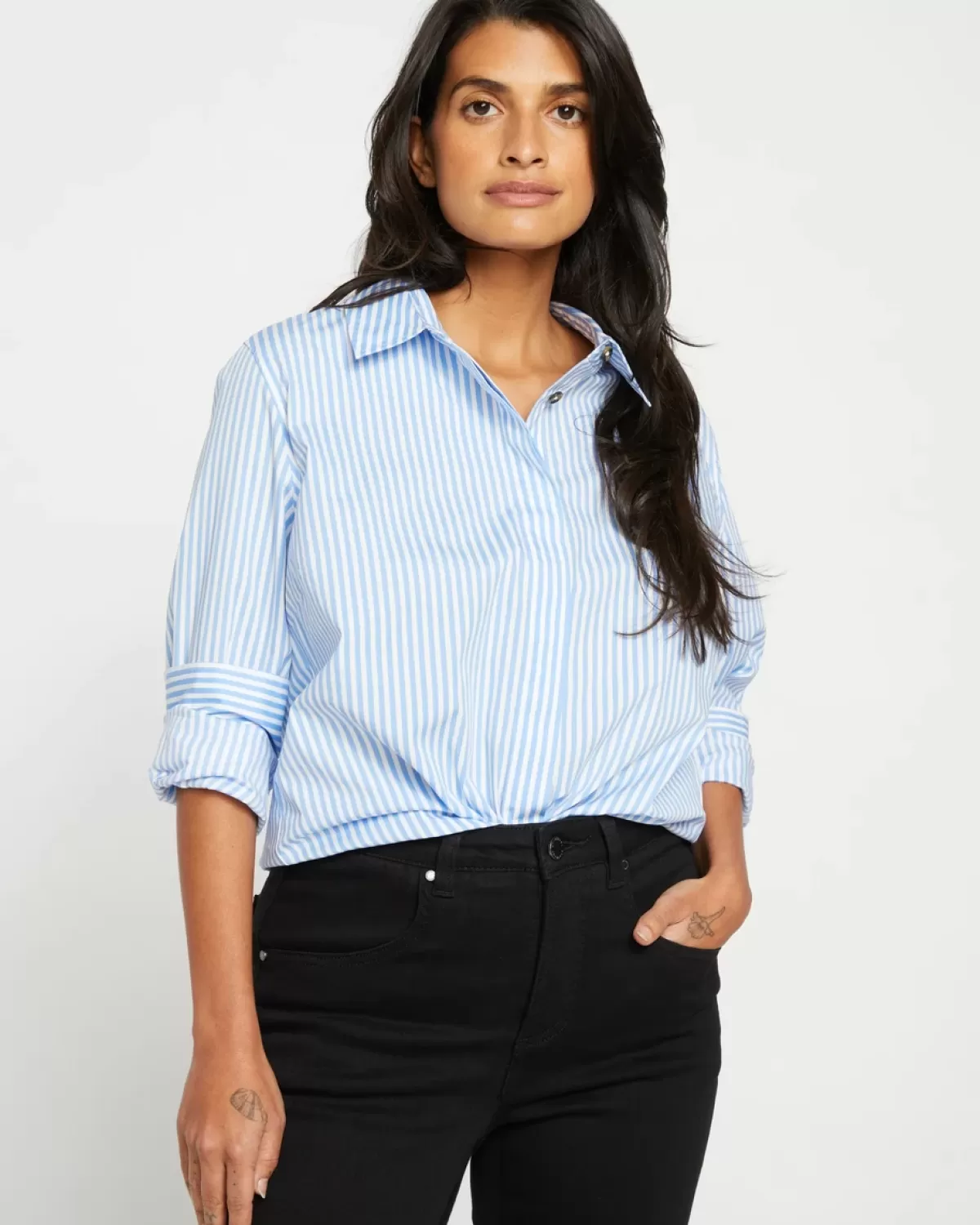 Elbe Stretch Poplin Shirt Classic Fit>Universal Standard Fashion