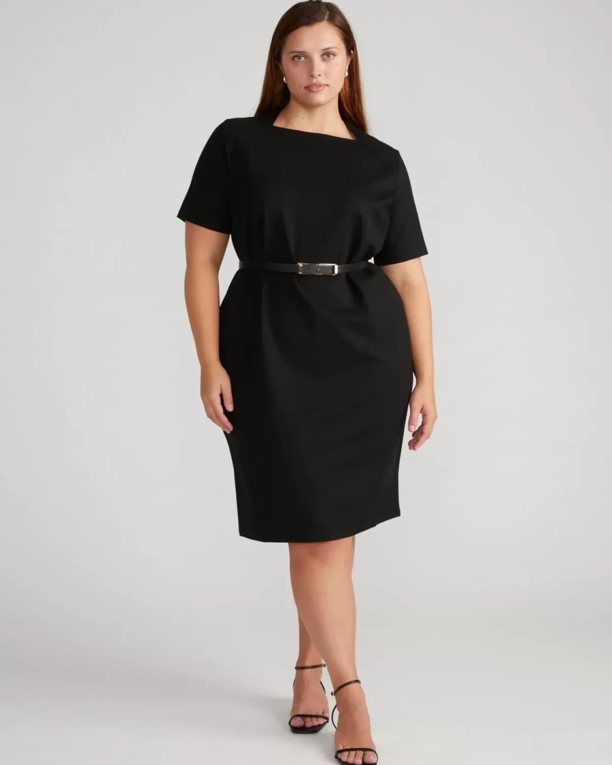Envelope Neck Ponte Dress>Universal Standard New