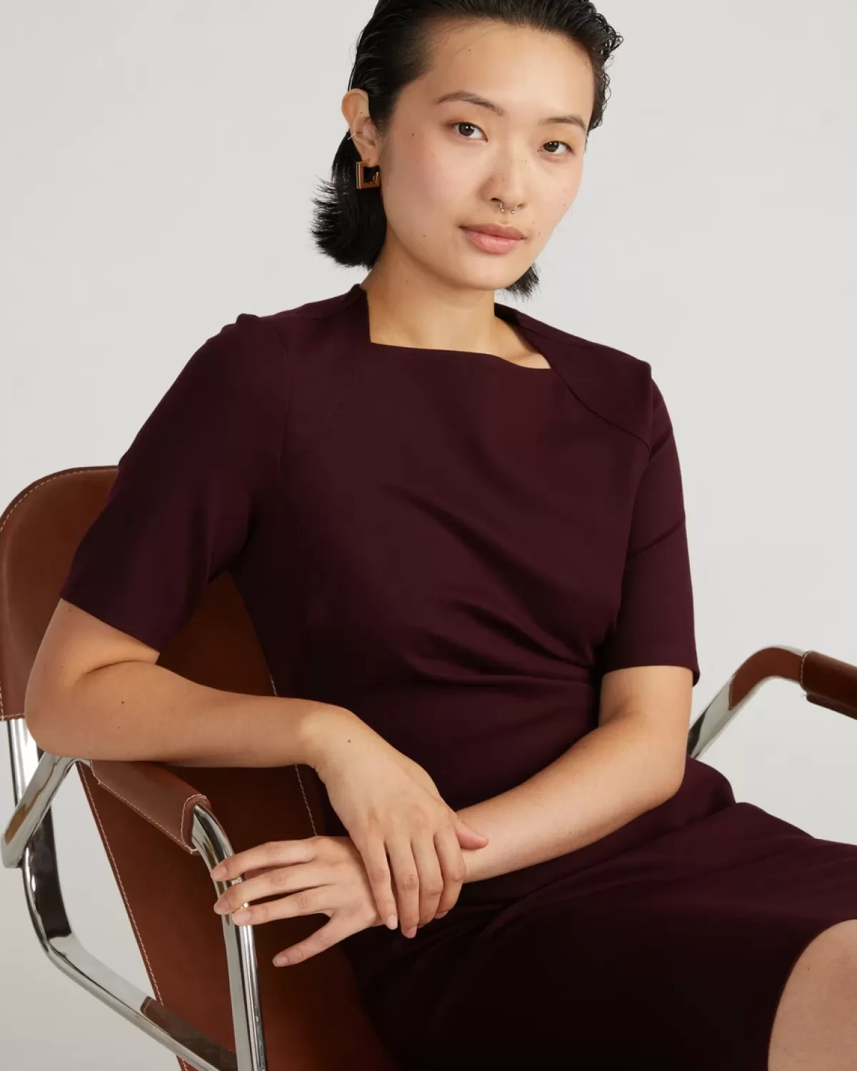 Envelope Neck Ponte Dress>Universal Standard Discount