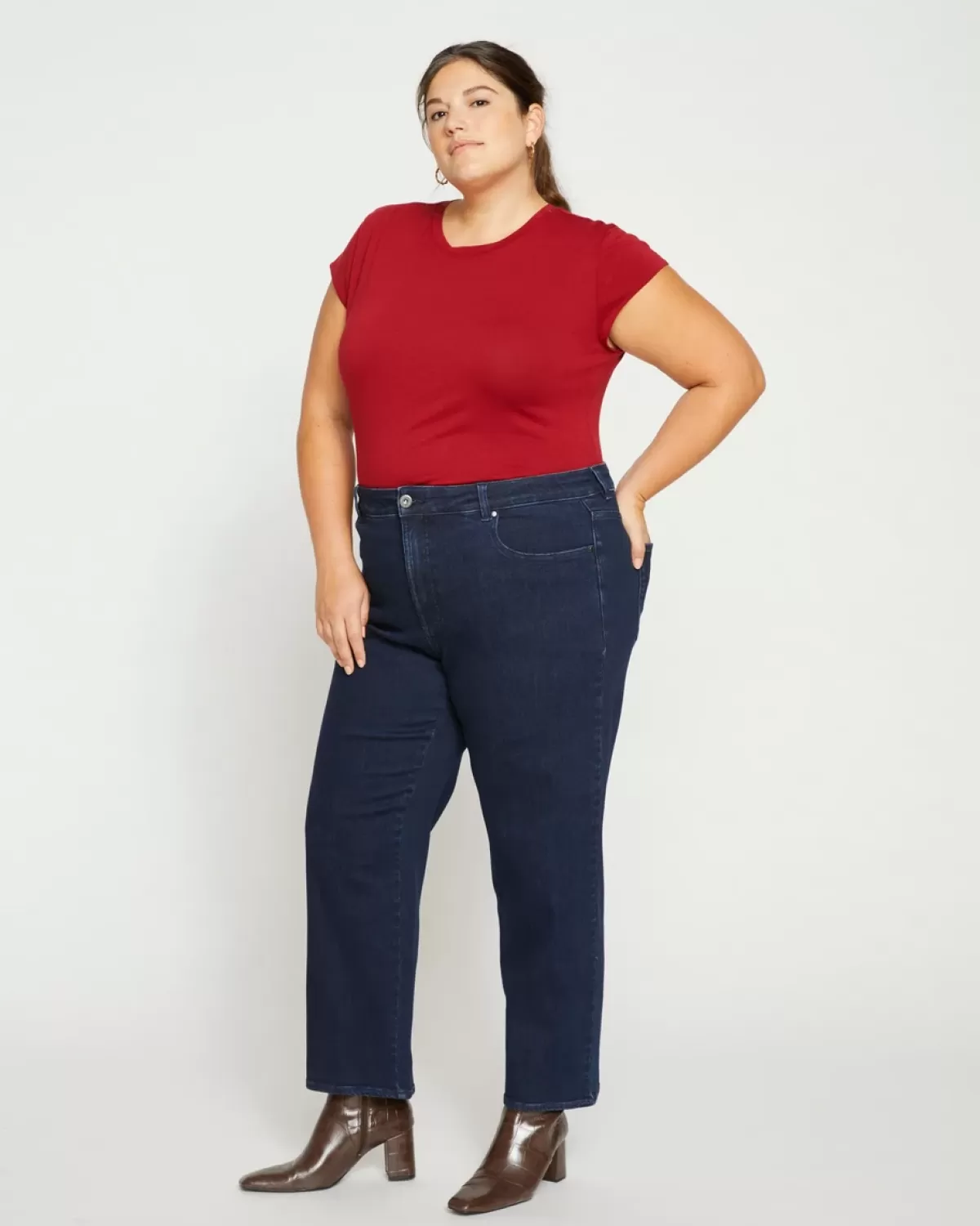 Etta High Rise Straight Leg Jeans 28 Inch>Universal Standard Clearance