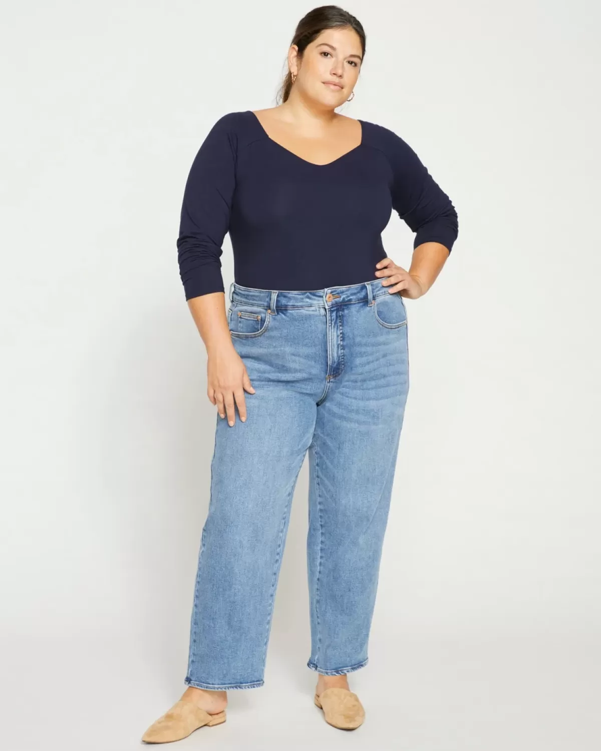 Etta High Rise Straight Leg Jeans 28 Inch>Universal Standard Fashion