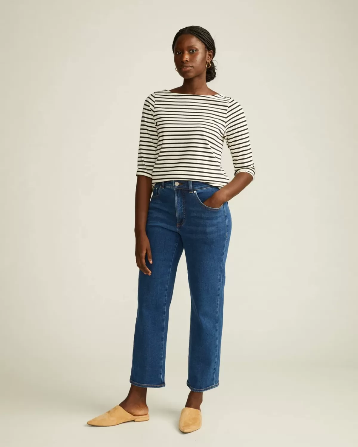Etta High Rise Straight Leg Jeans 28 Inch>Universal Standard Store
