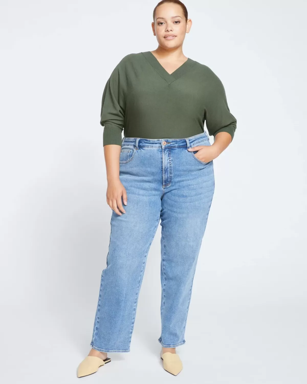Etta High Rise Straight Leg Jeans 31 Inch>Universal Standard Store