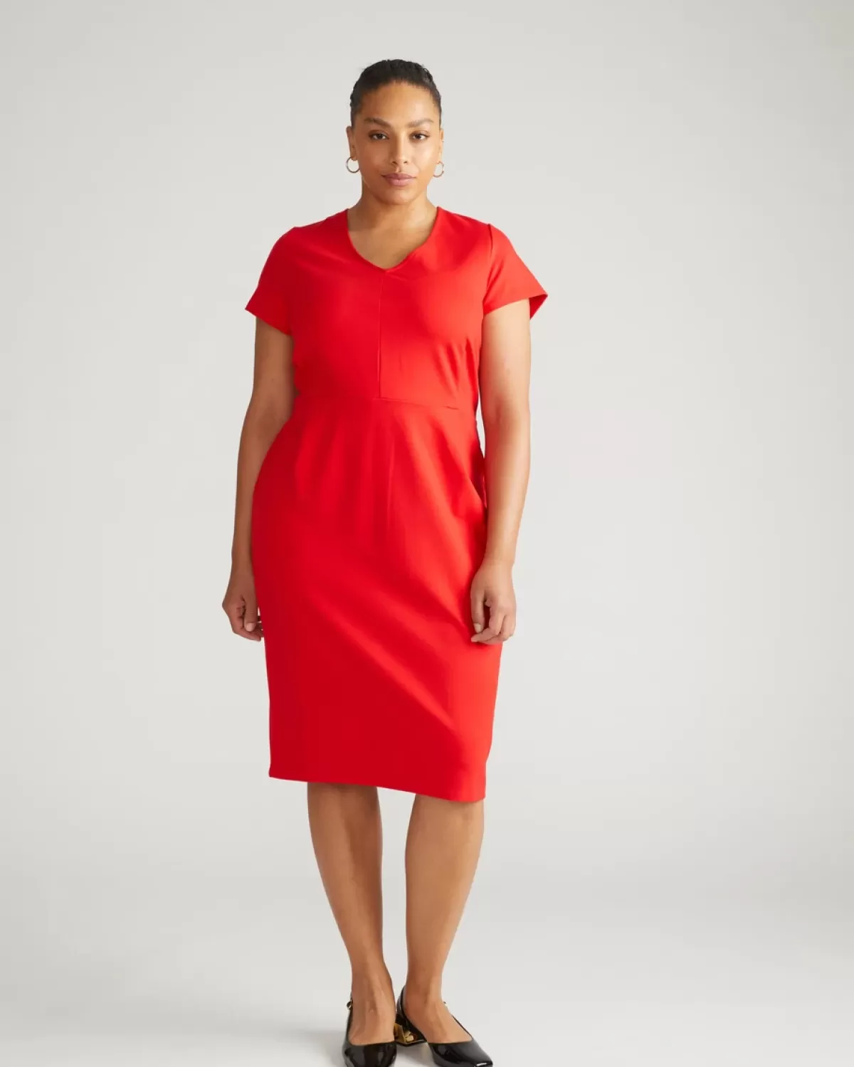 Executive V Neck Ponte Dress>Universal Standard Discount