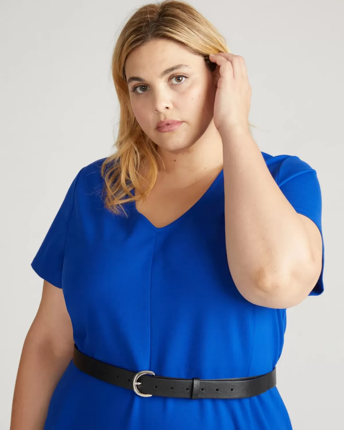 Executive V Neck Ponte Dress>Universal Standard Best Sale