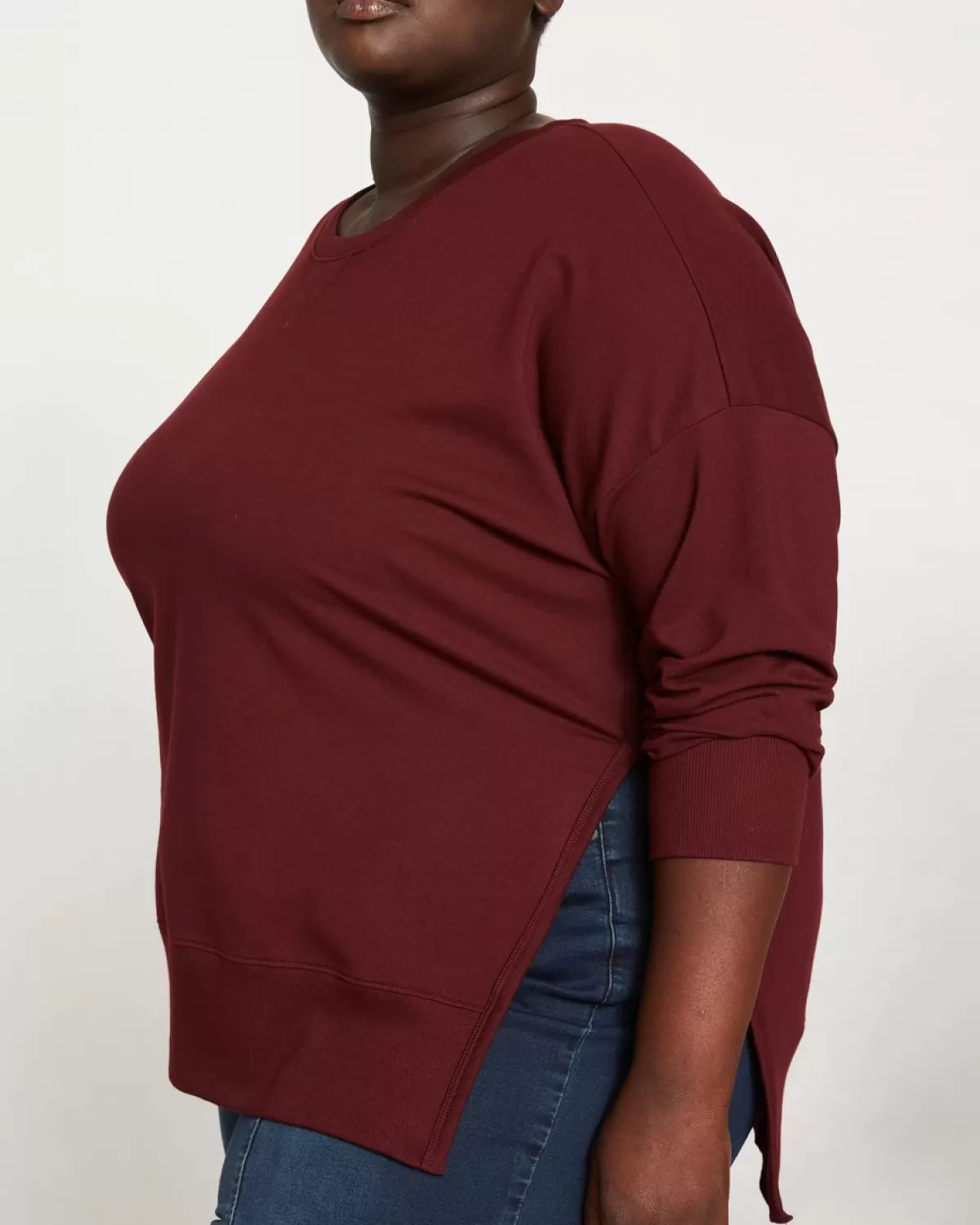 Fiona Side Slit Sweatshirt>Universal Standard Cheap