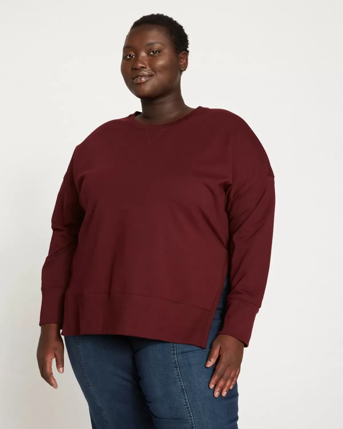 Fiona Side Slit Sweatshirt>Universal Standard Cheap
