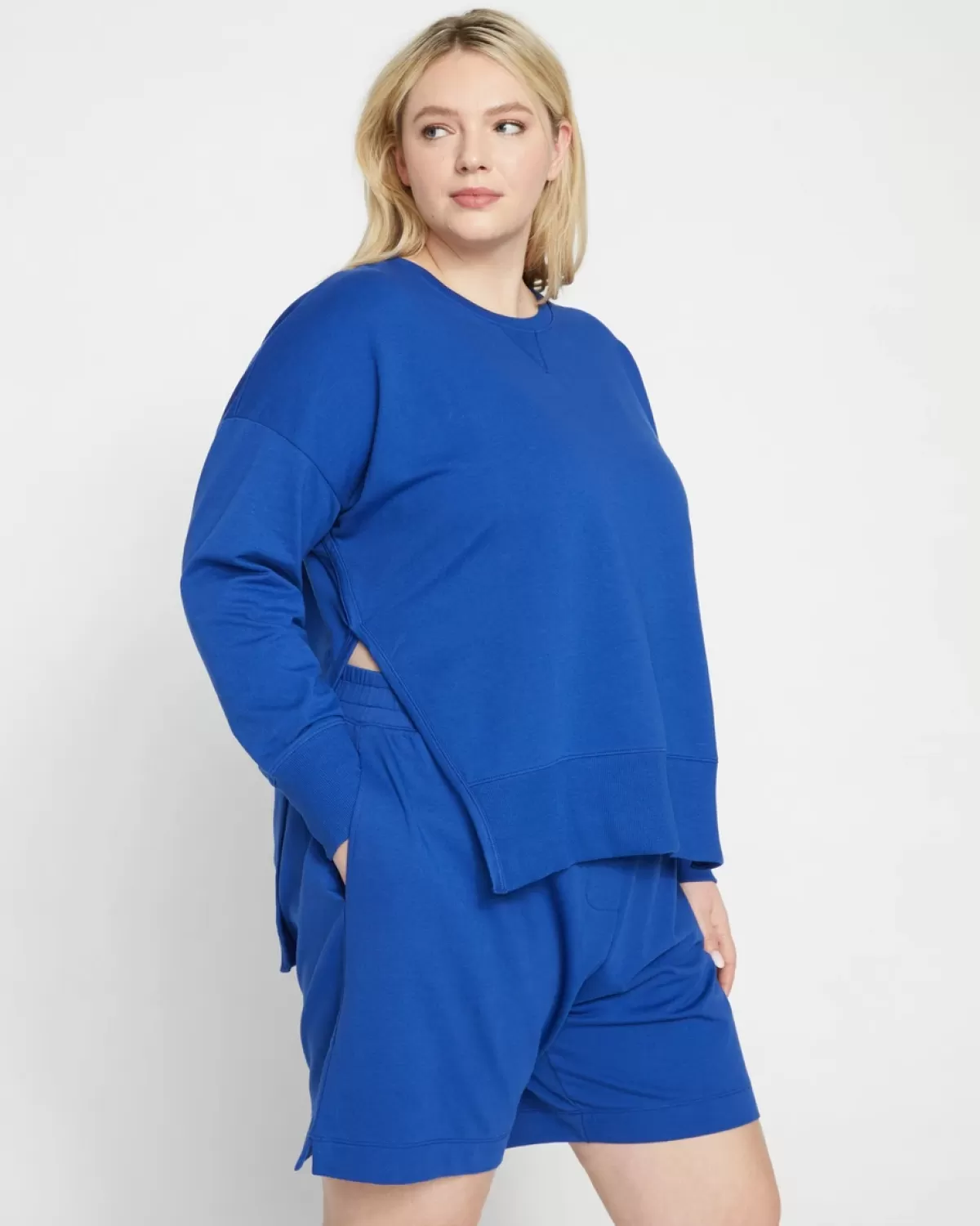 Fiona Side Slit Sweatshirt>Universal Standard Flash Sale
