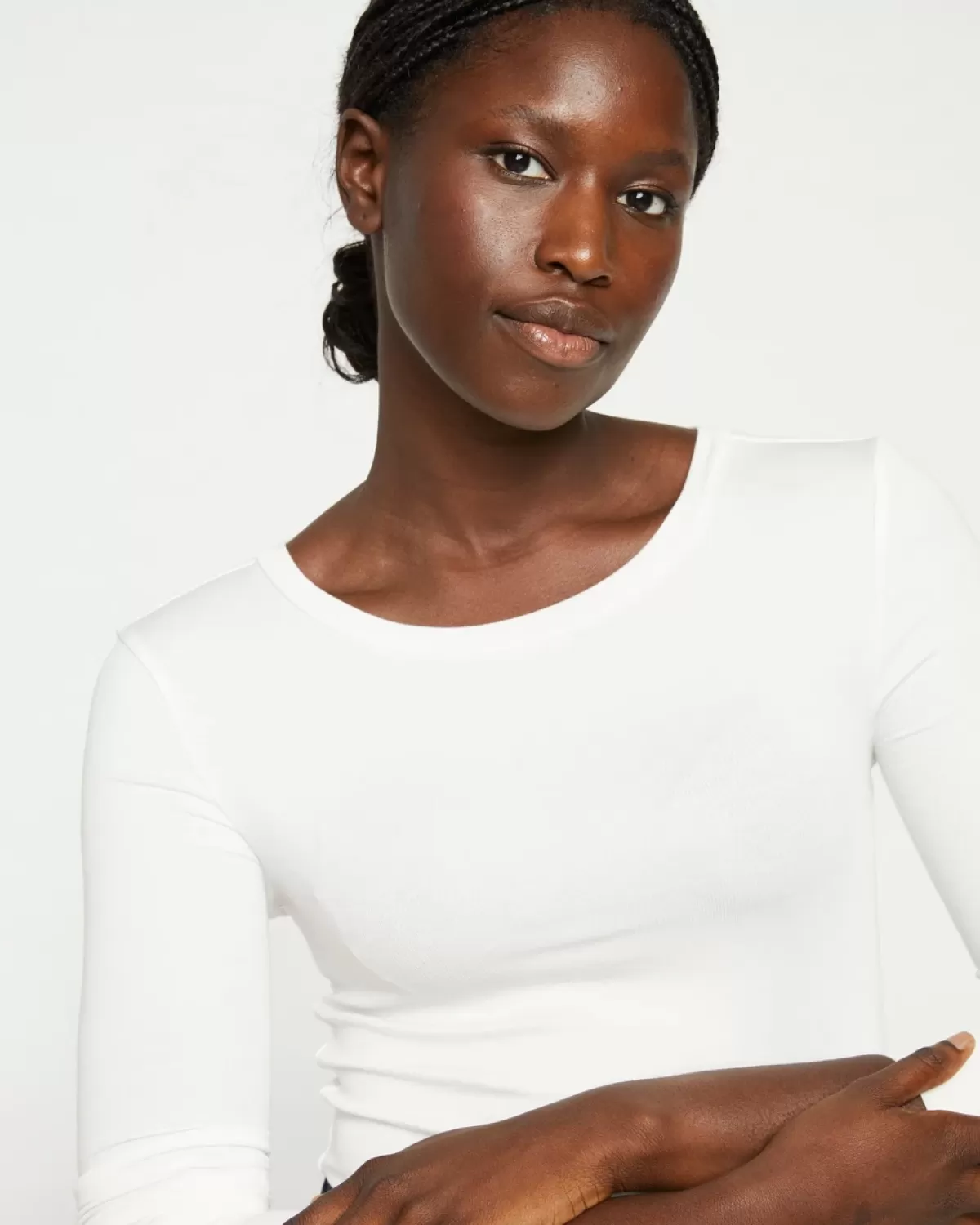 Foundation Long Sleeve Crew Neck Tee>Universal Standard Fashion