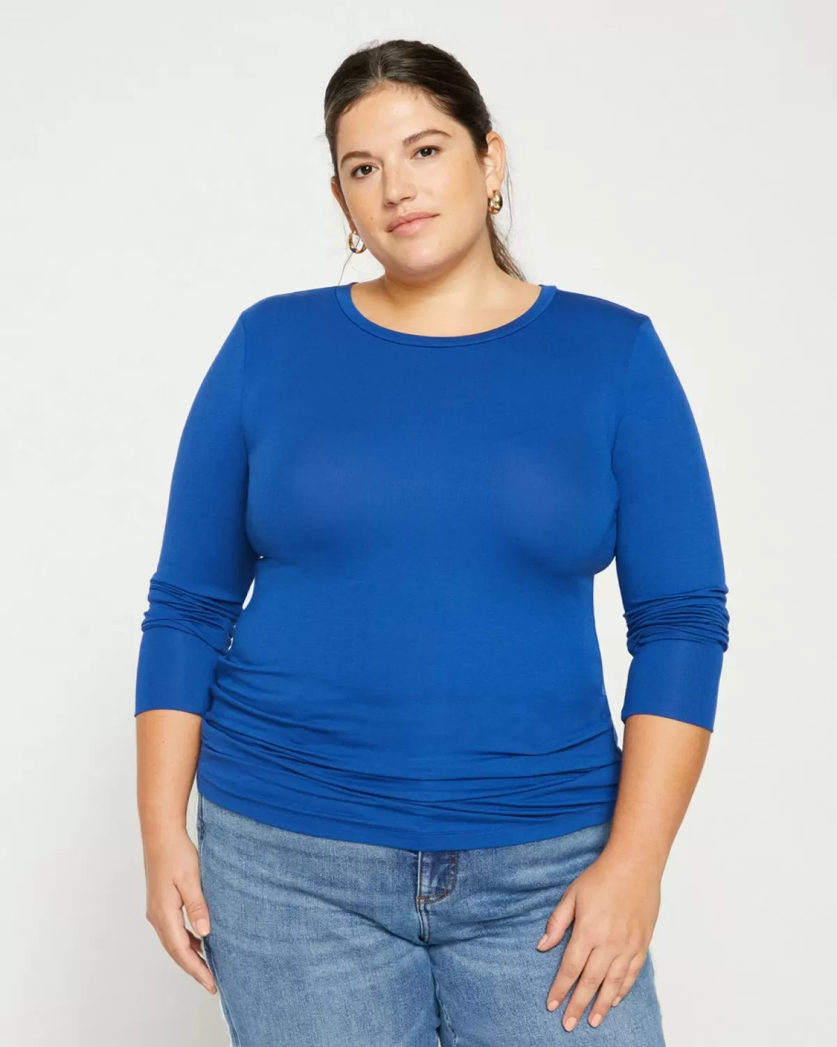 Foundation Long Sleeve Crew Neck Tee>Universal Standard Flash Sale