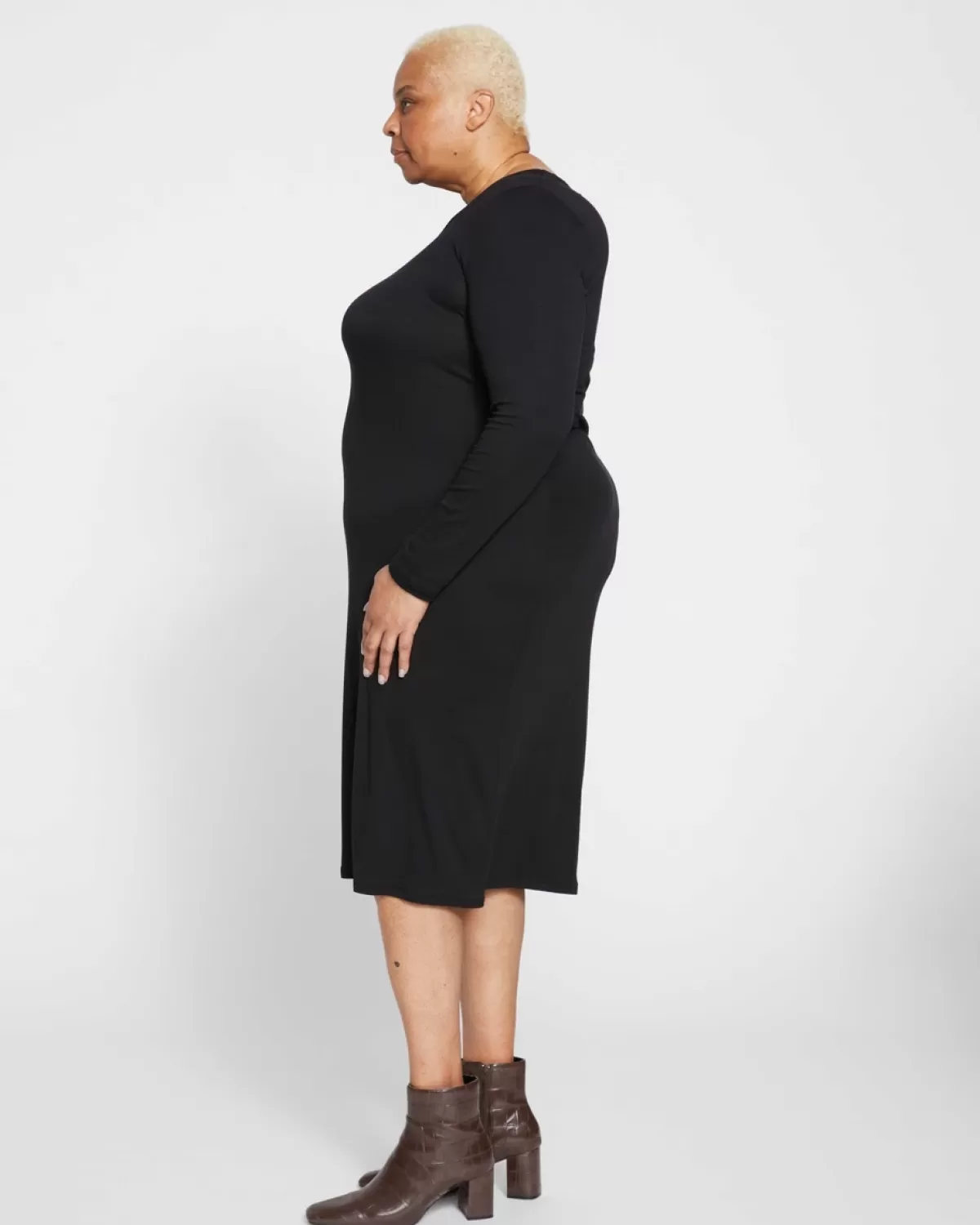 Foundation Long Sleeve Square Neck Dress>Universal Standard Cheap