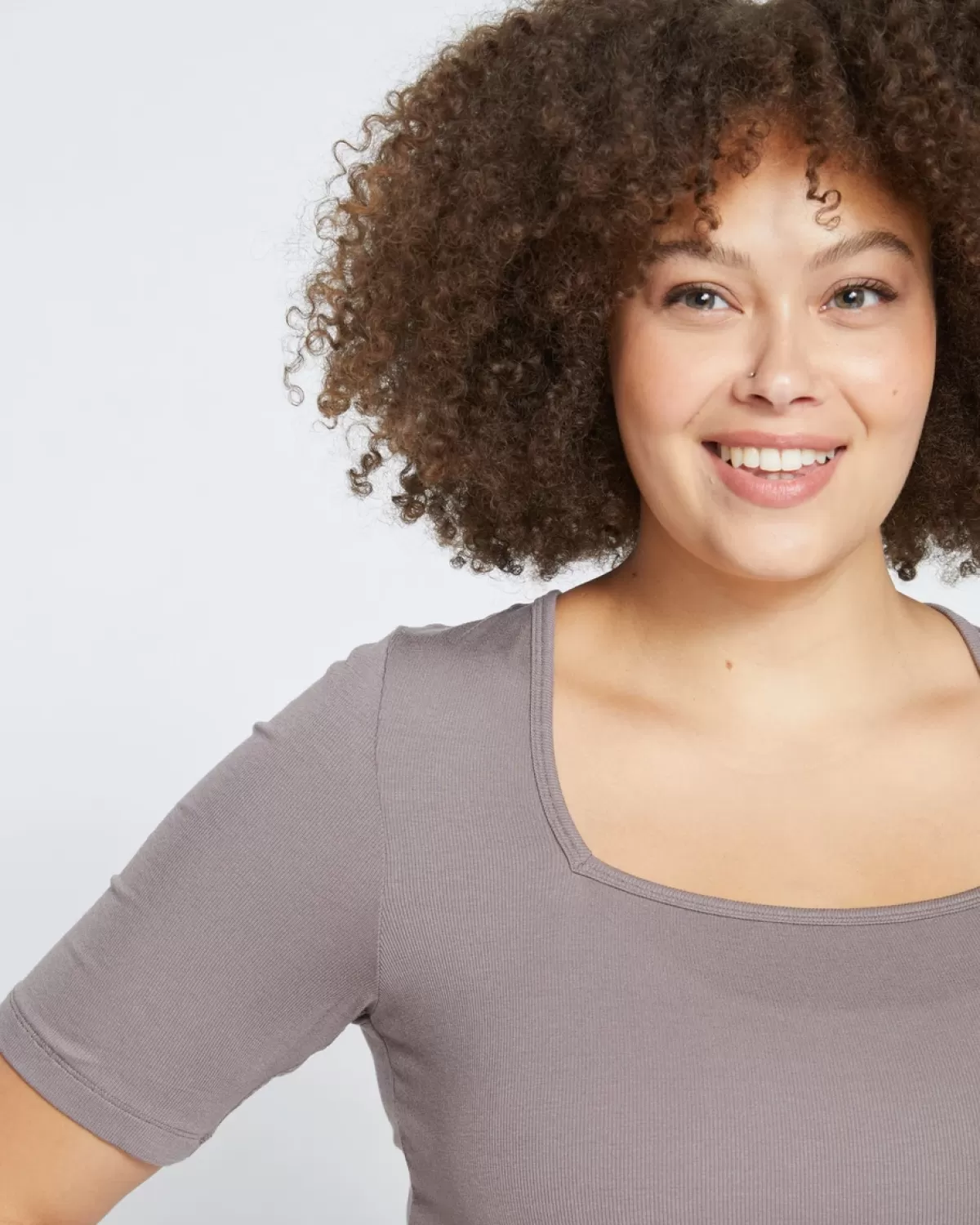 Foundation Short Sleeve Square Neck Tee>Universal Standard Sale
