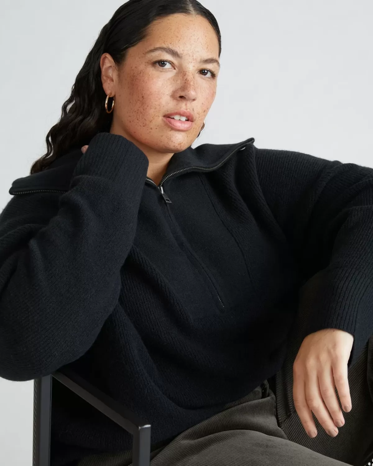 Half Zip Eco Blanket Sweater>Universal Standard Store