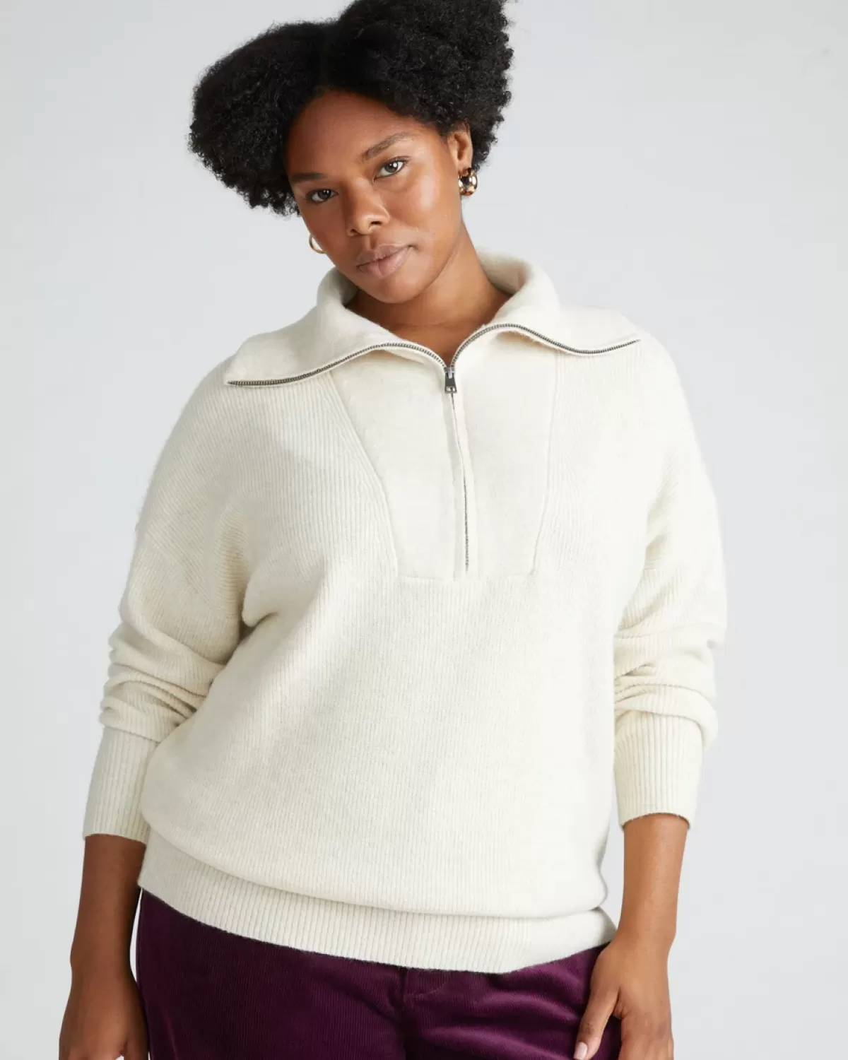 Half Zip Eco Blanket Sweater>Universal Standard Clearance