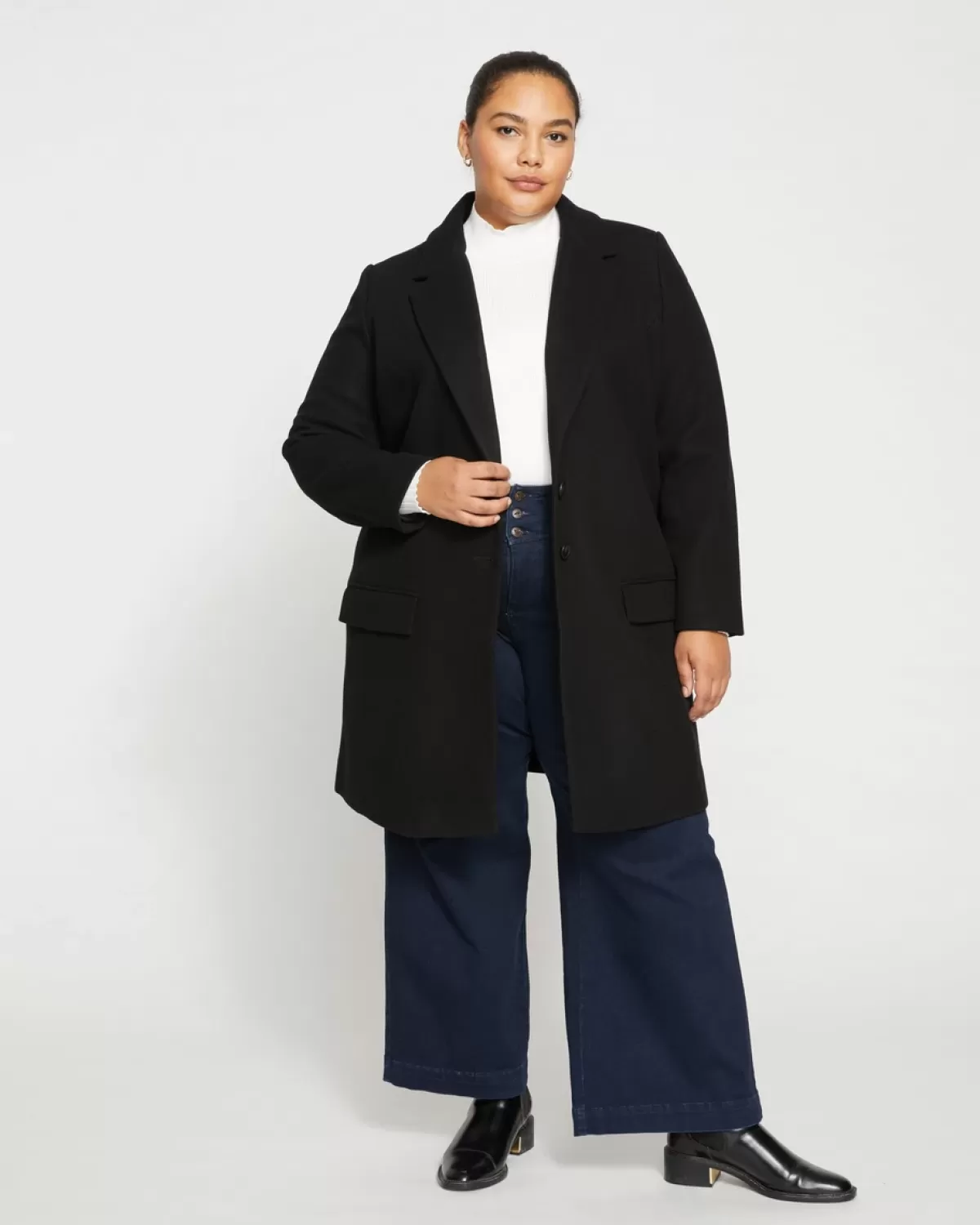 Harlow Classic Wool Coat>Universal Standard Clearance