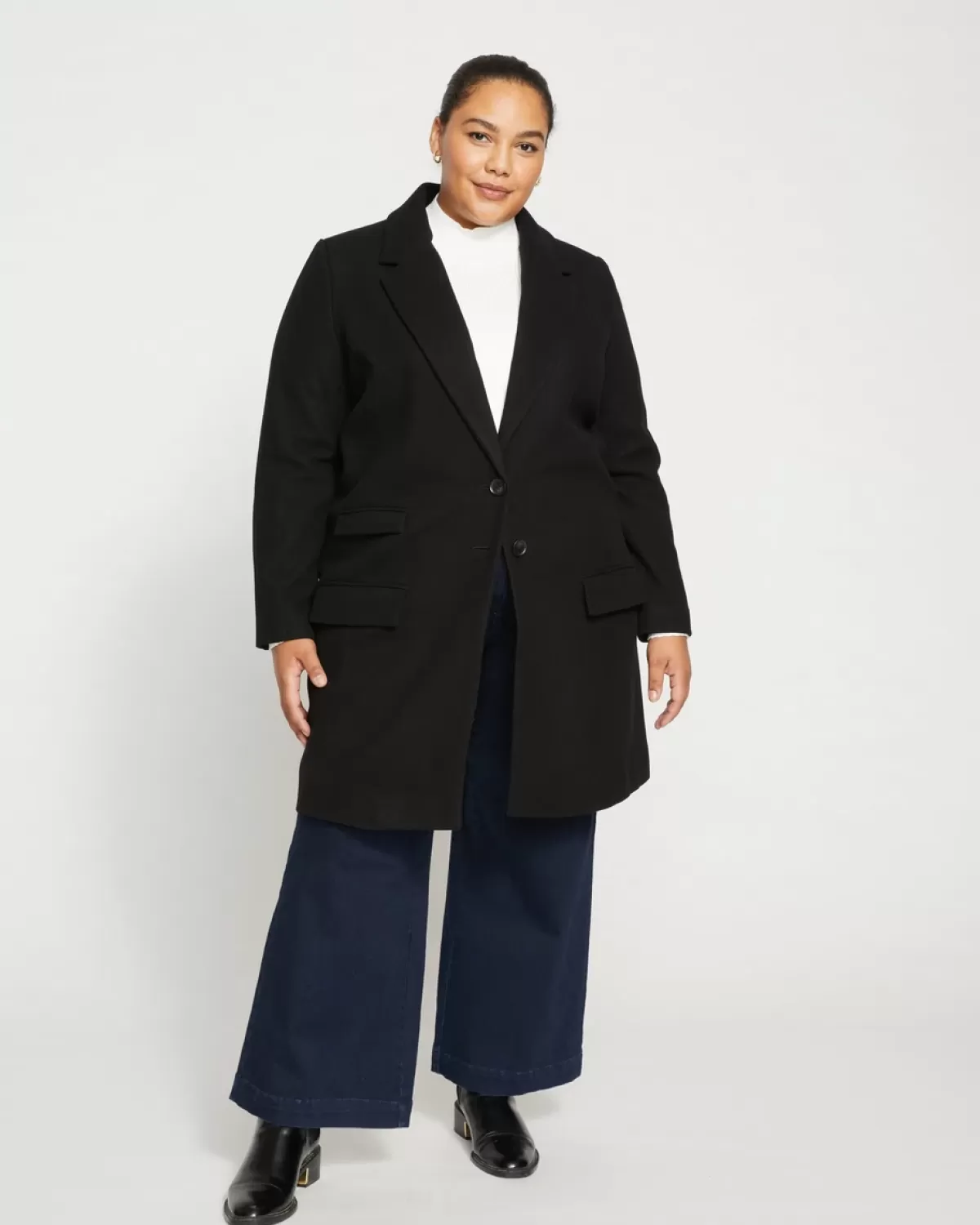 Harlow Classic Wool Coat>Universal Standard Clearance