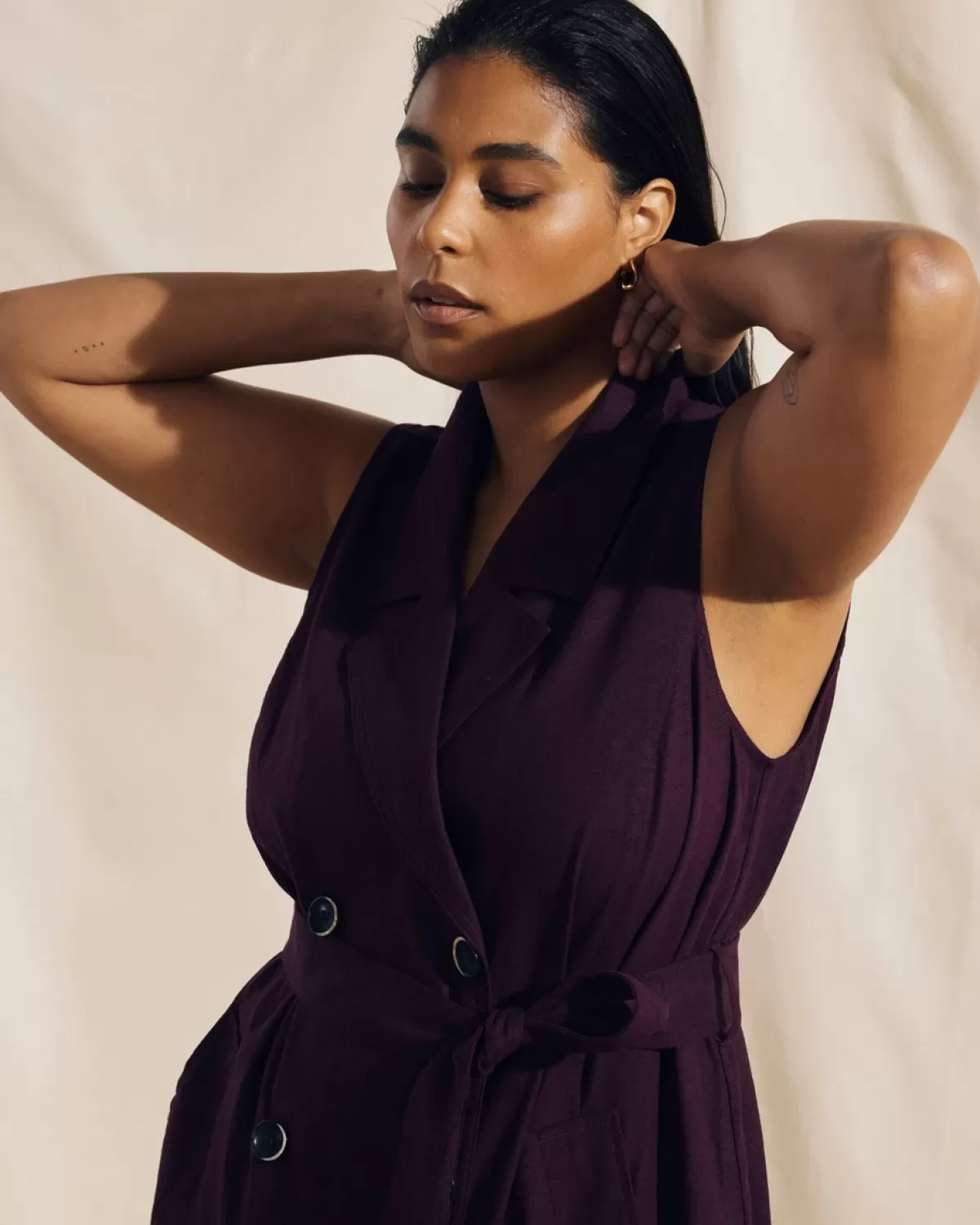 Hudson Linen Trench Dress>Universal Standard Best