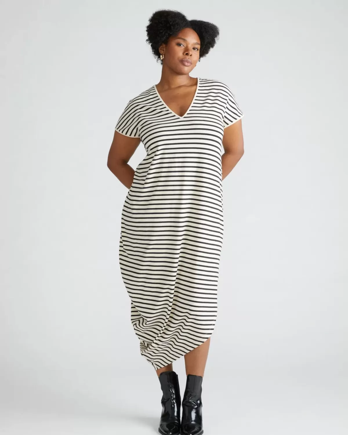 Iconic Geneva V-Neck Dress>Universal Standard Best