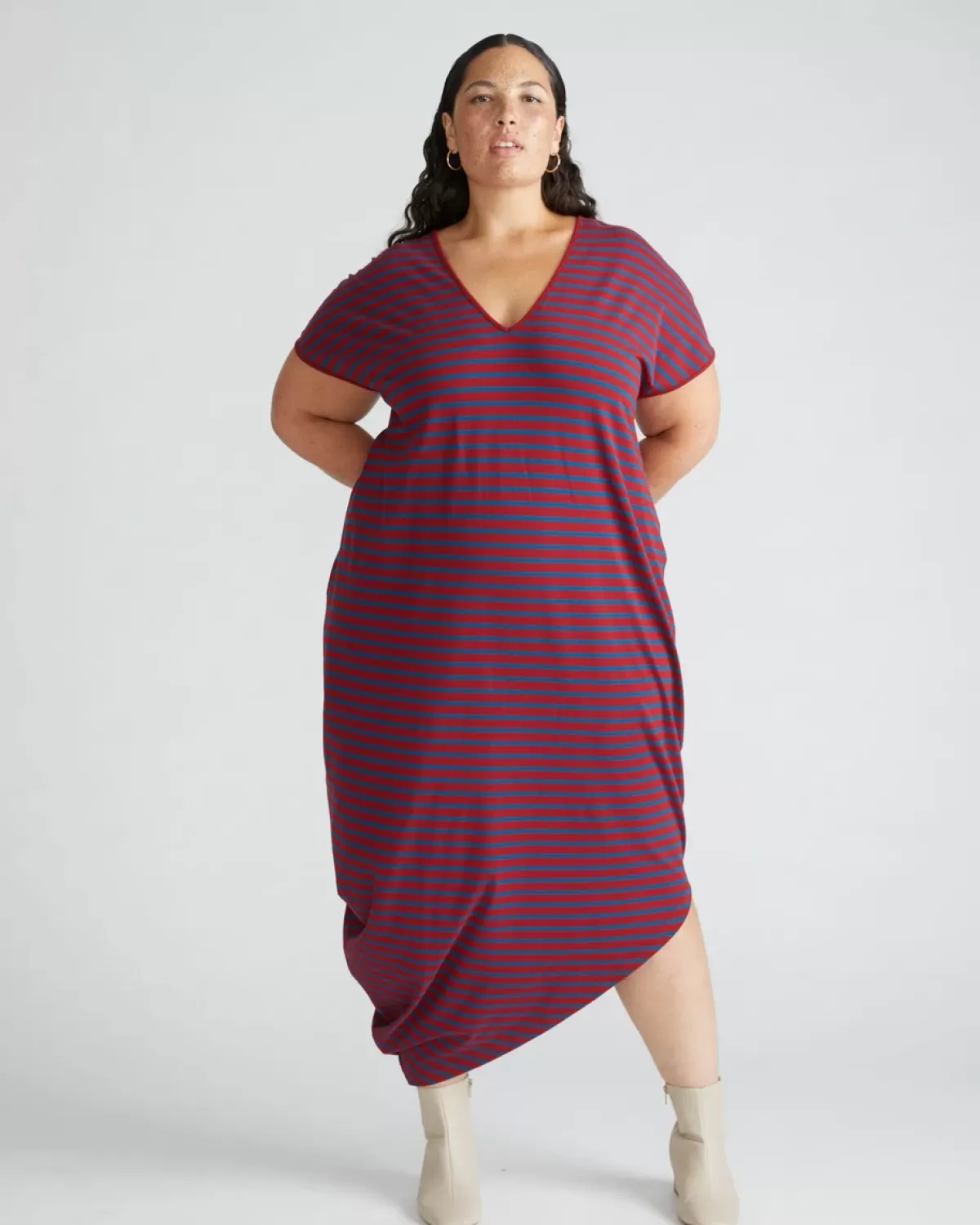 Iconic Geneva V-Neck Dress>Universal Standard Sale