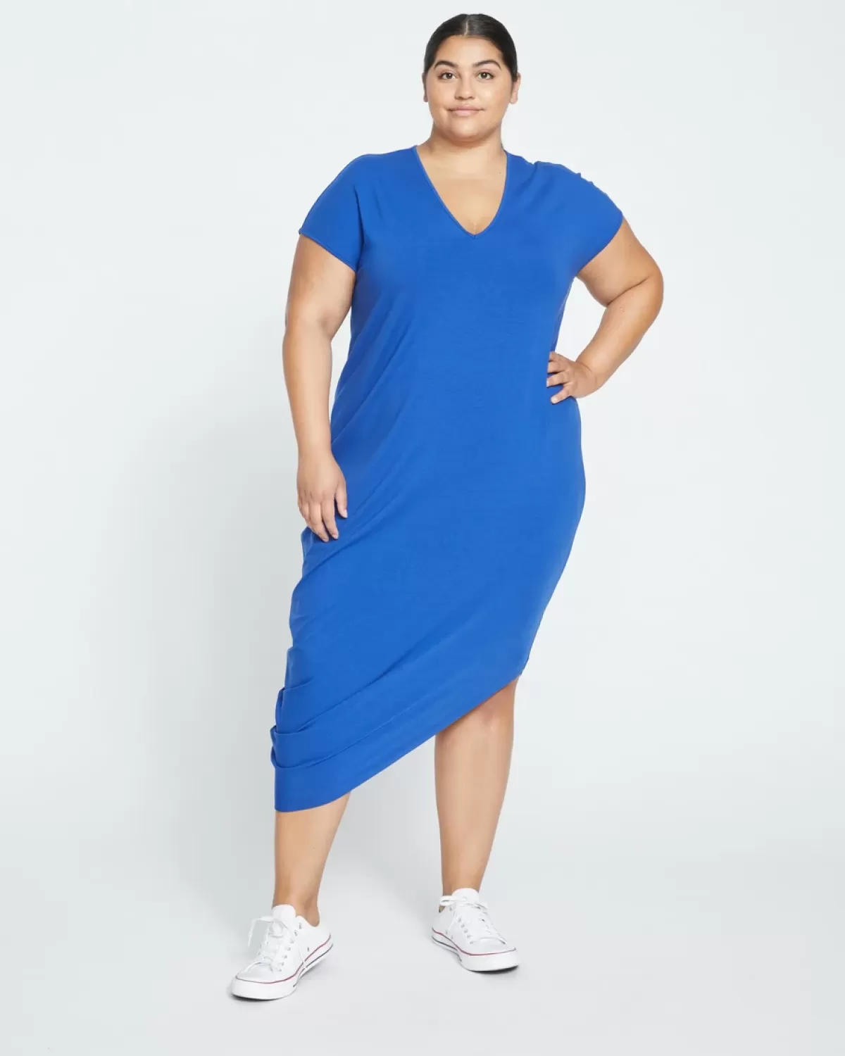 Iconic Geneva V-Neck Dress>Universal Standard Sale